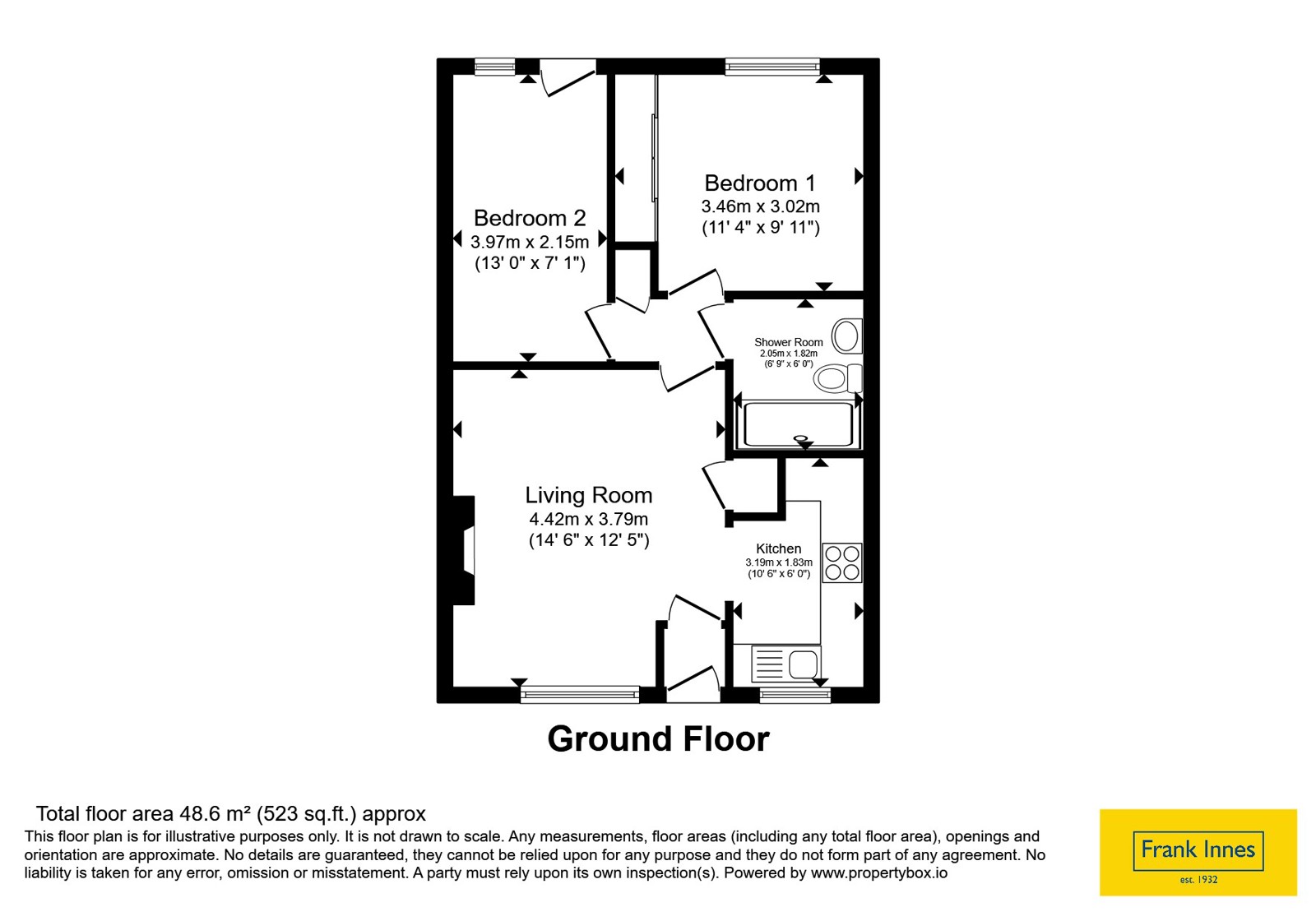 19, De Lisle Court, Leicestershire floorplan