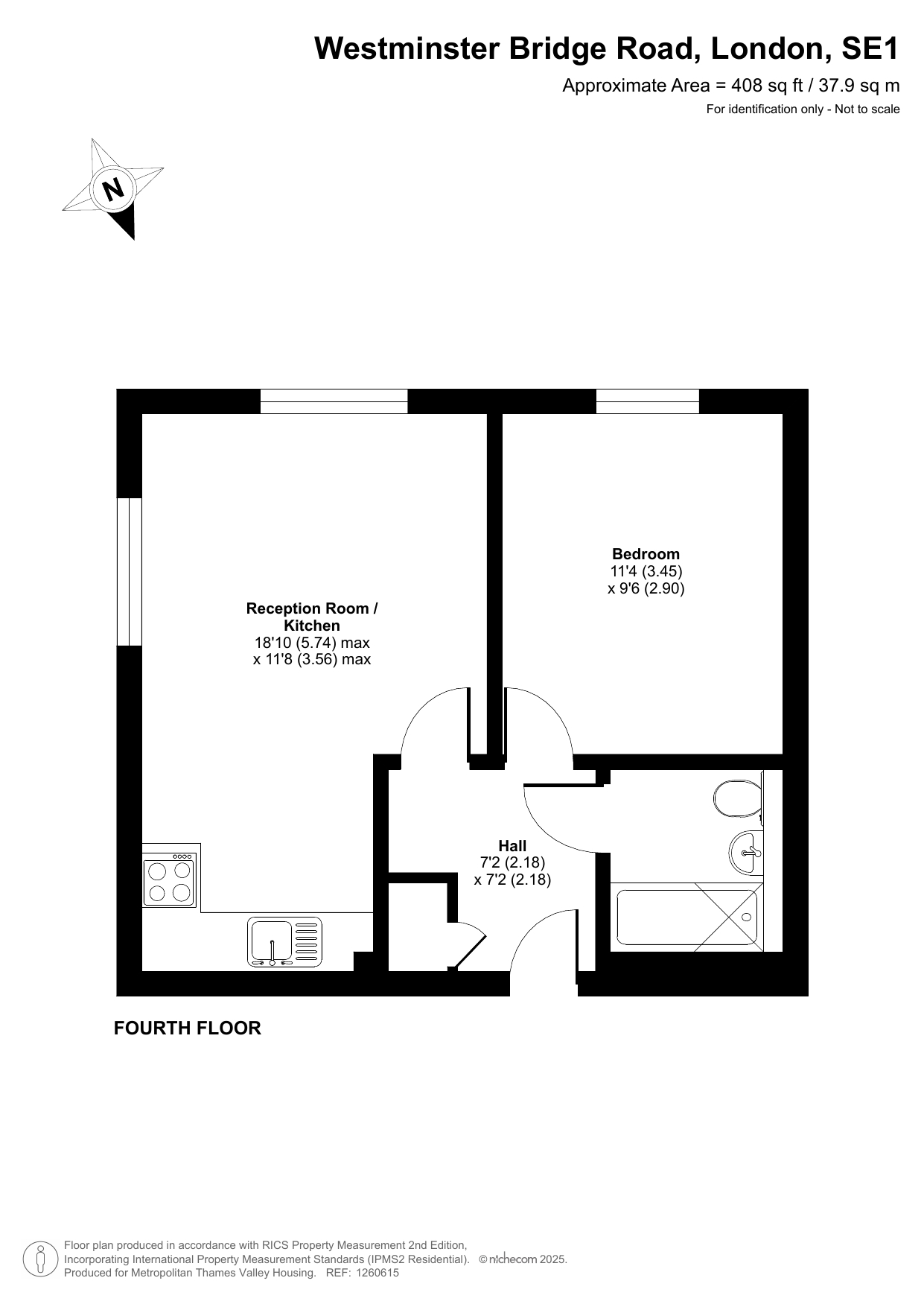 102 Westminster Bridge Road, Lambeth floorplan