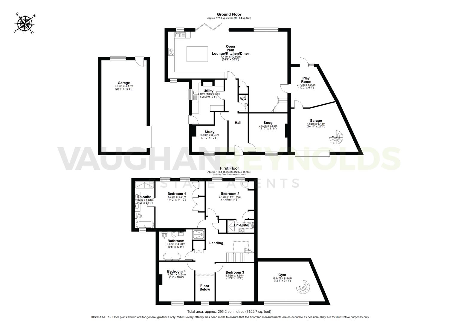 Rushford Garage, Evesham floorplan