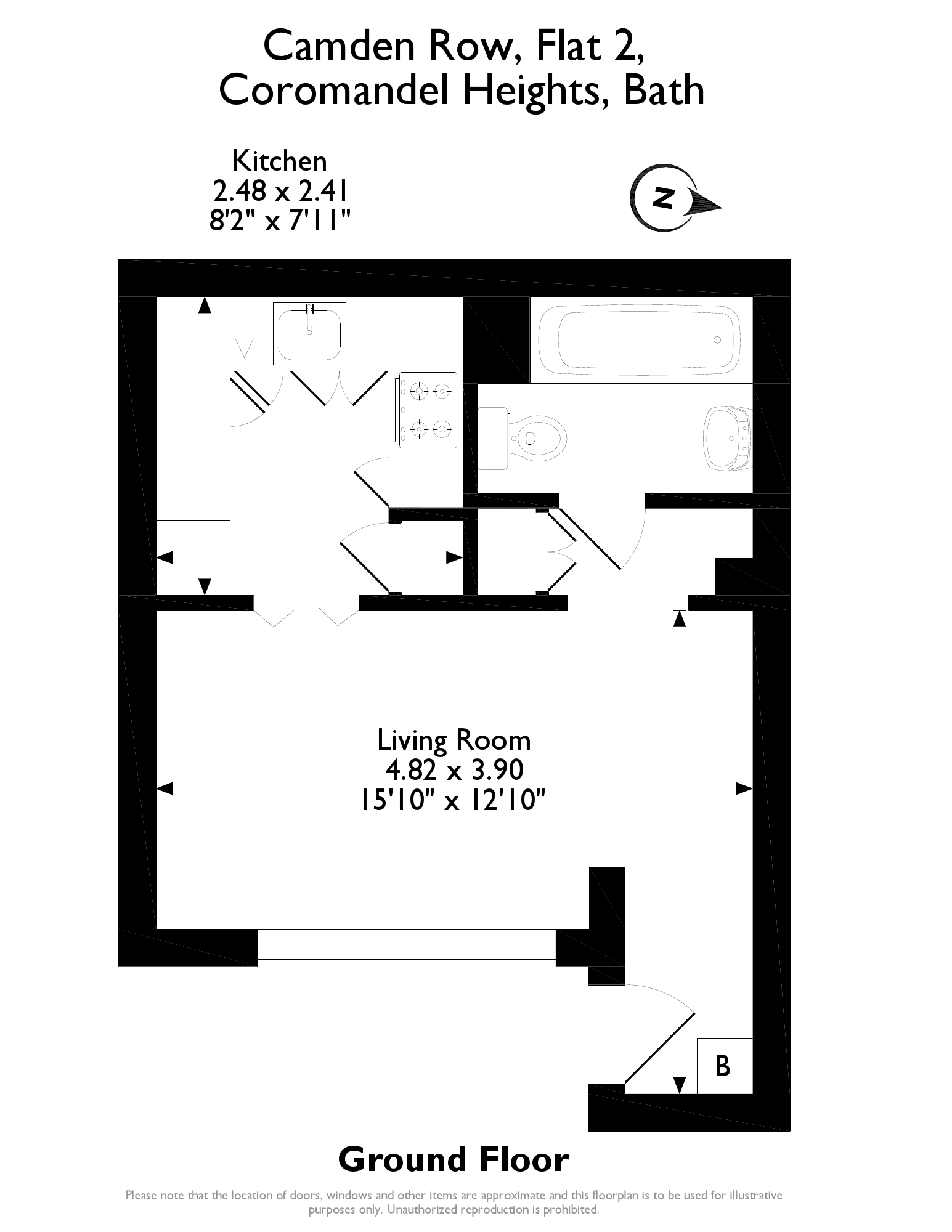 1 Bedrooms Flat for sale in Coromandel Heights, Camden Row, Bath, Somerset BA1