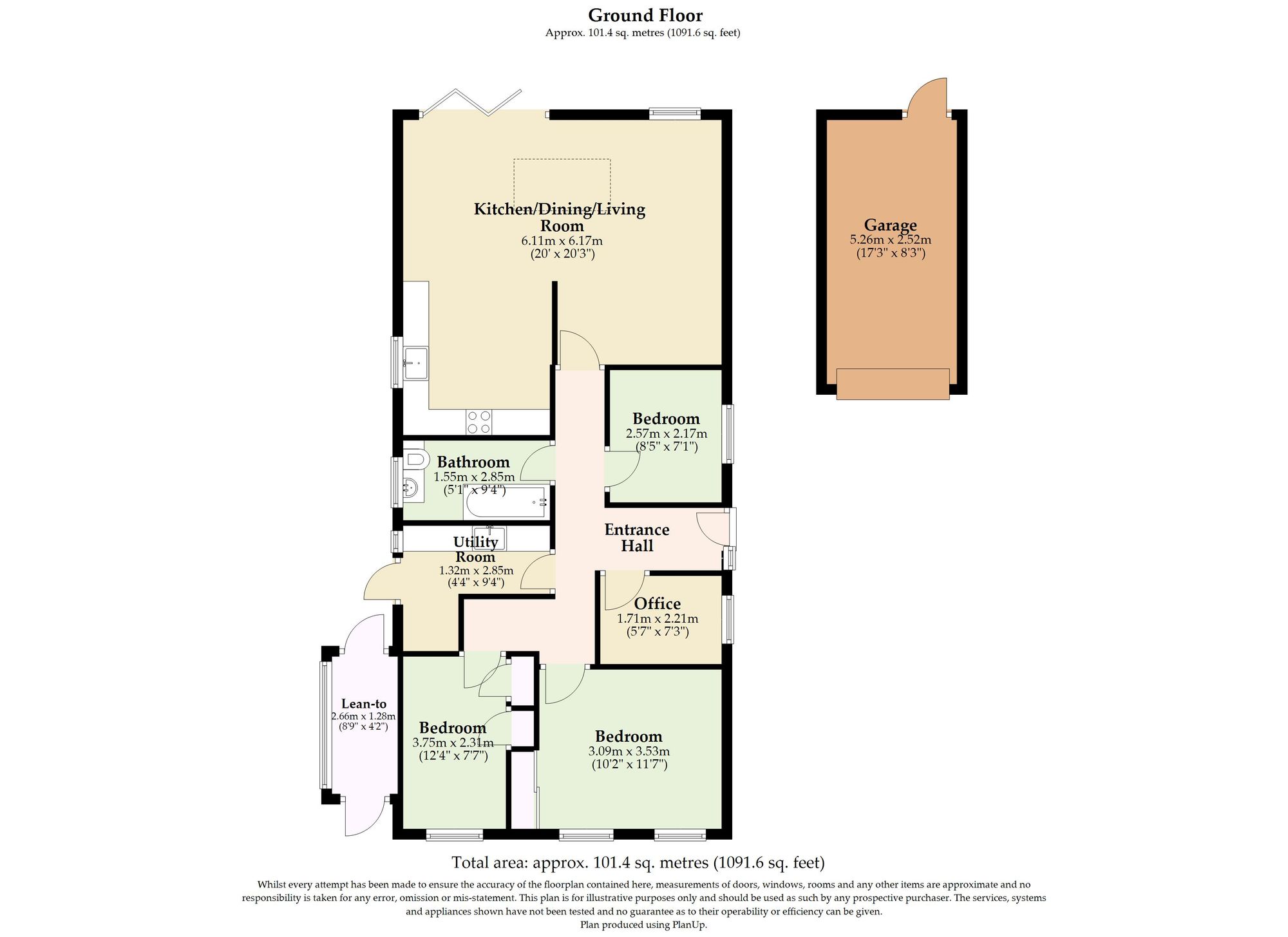 87 Elm Tree Road, Lowestoft floorplan