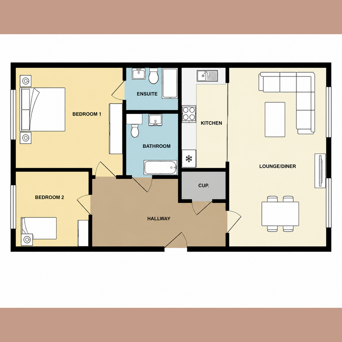 Flat FLAT 29, AUDLEY COURT, 1, Forge Way, Southend-on-sea floorplan