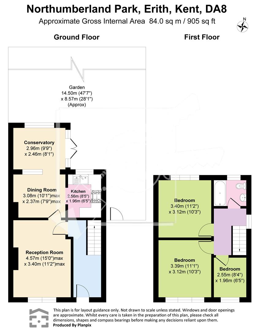 71, Northumberland Park, Erith floorplan