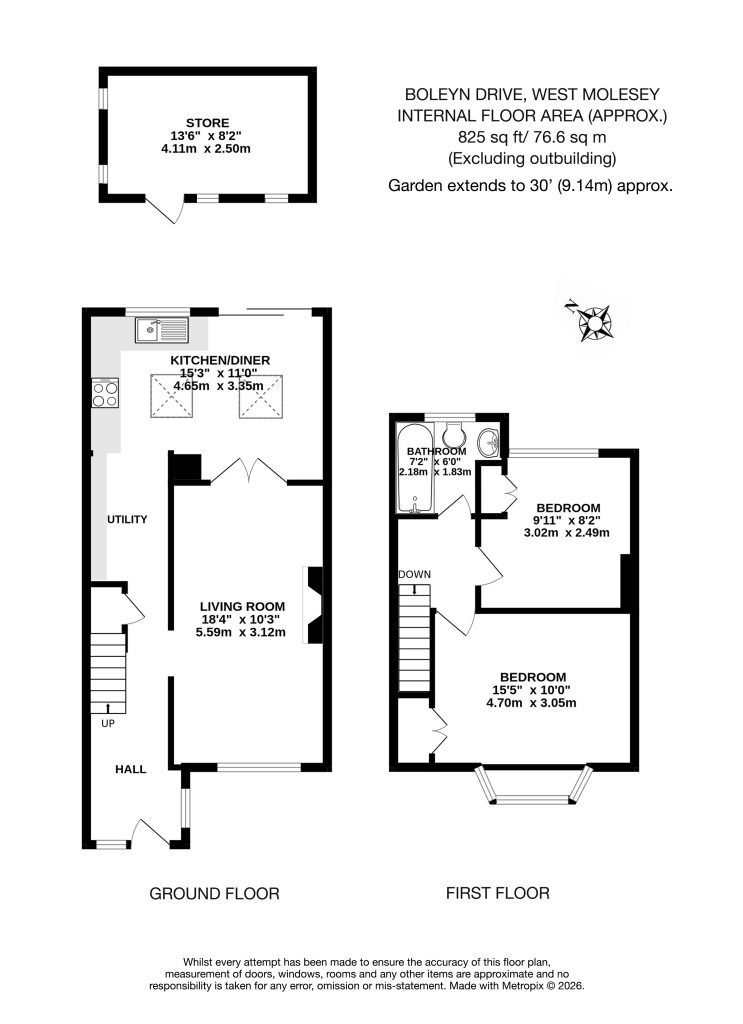 37, Boleyn Drive, West Molesey floorplan