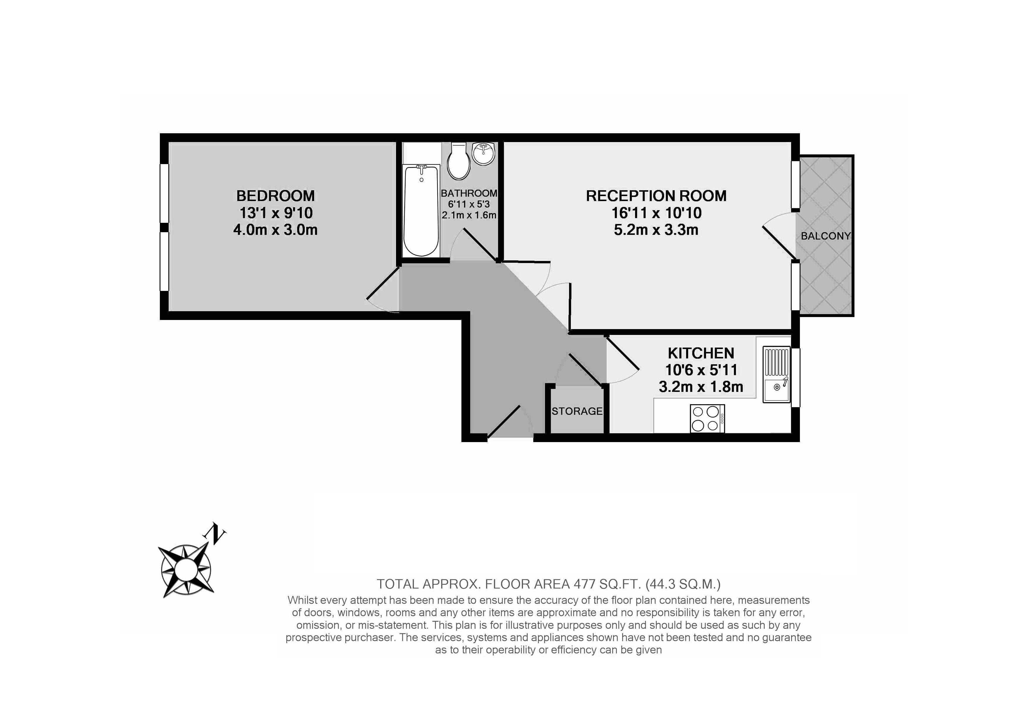 Tower Court, London floorplan
