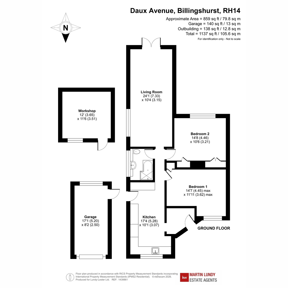 44, Daux Avenue, Billingshurst floorplan