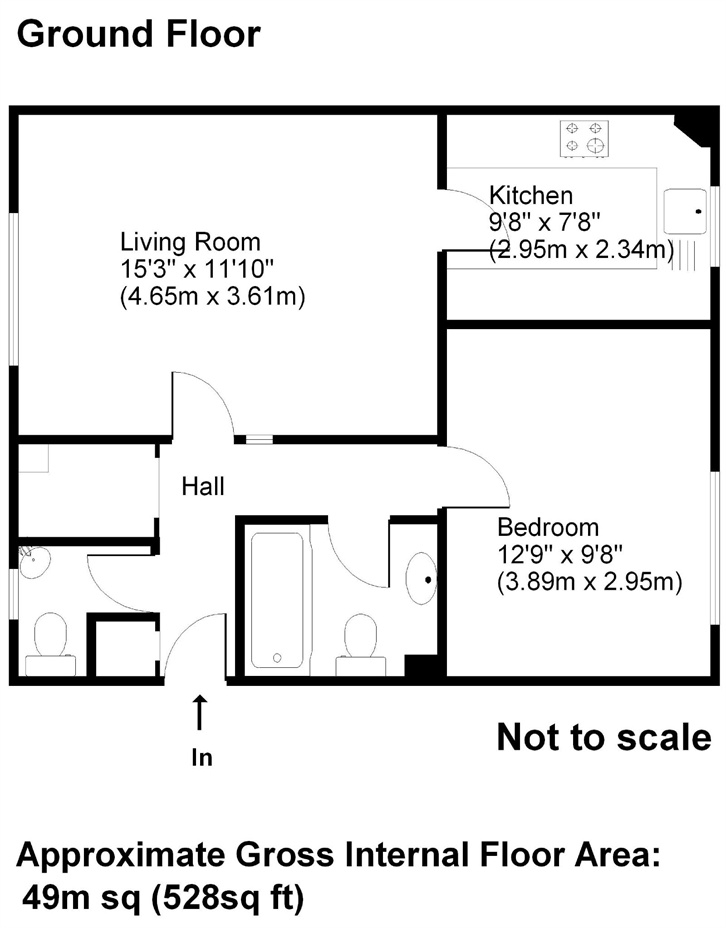 1 Bedrooms Flat for sale in Barrington Lodge, Princes Road, Weybridge, Surrey KT13