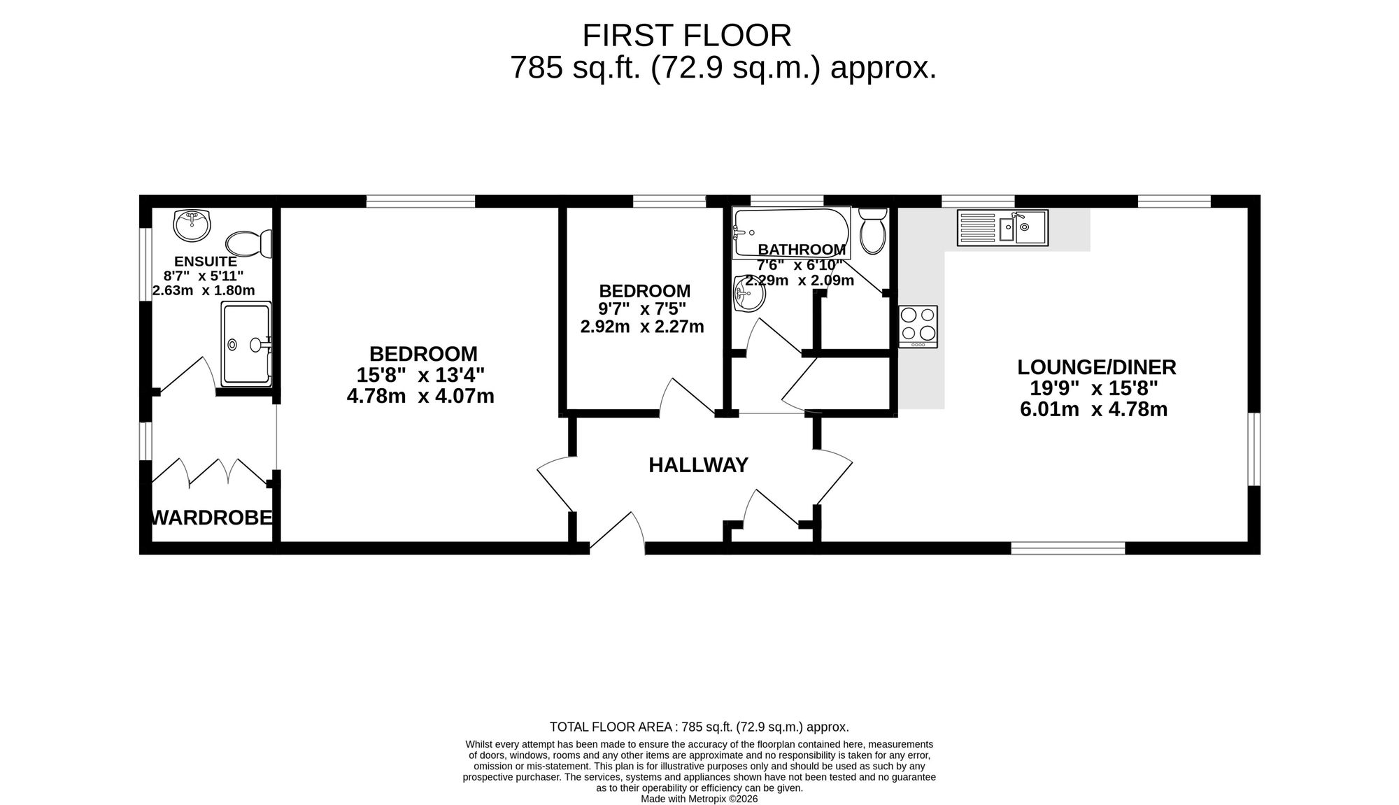 3 Sarno Square, Abergavenny floorplan