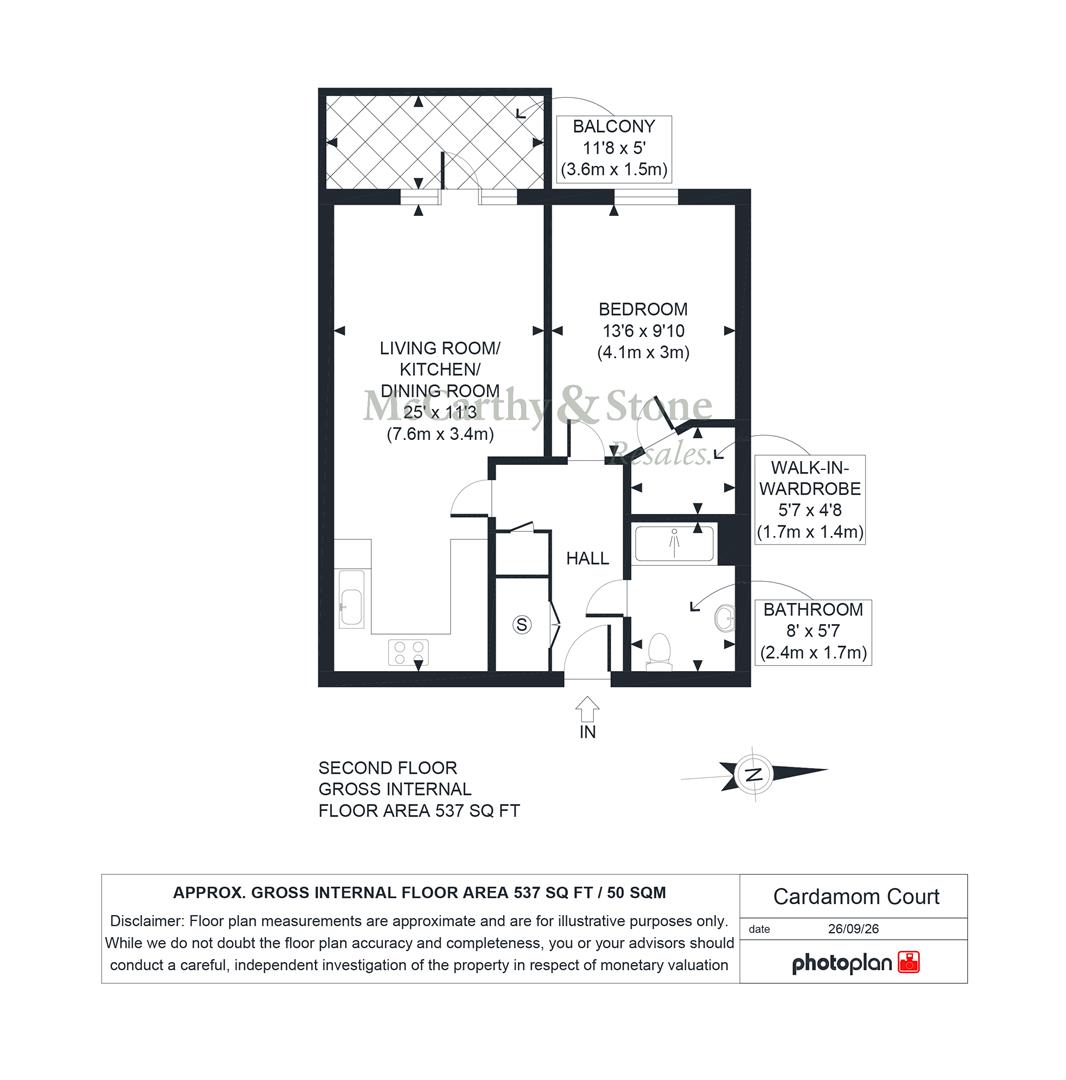 26 Cardamom Court, 71 Albion Road, Bexleyheath floorplan
