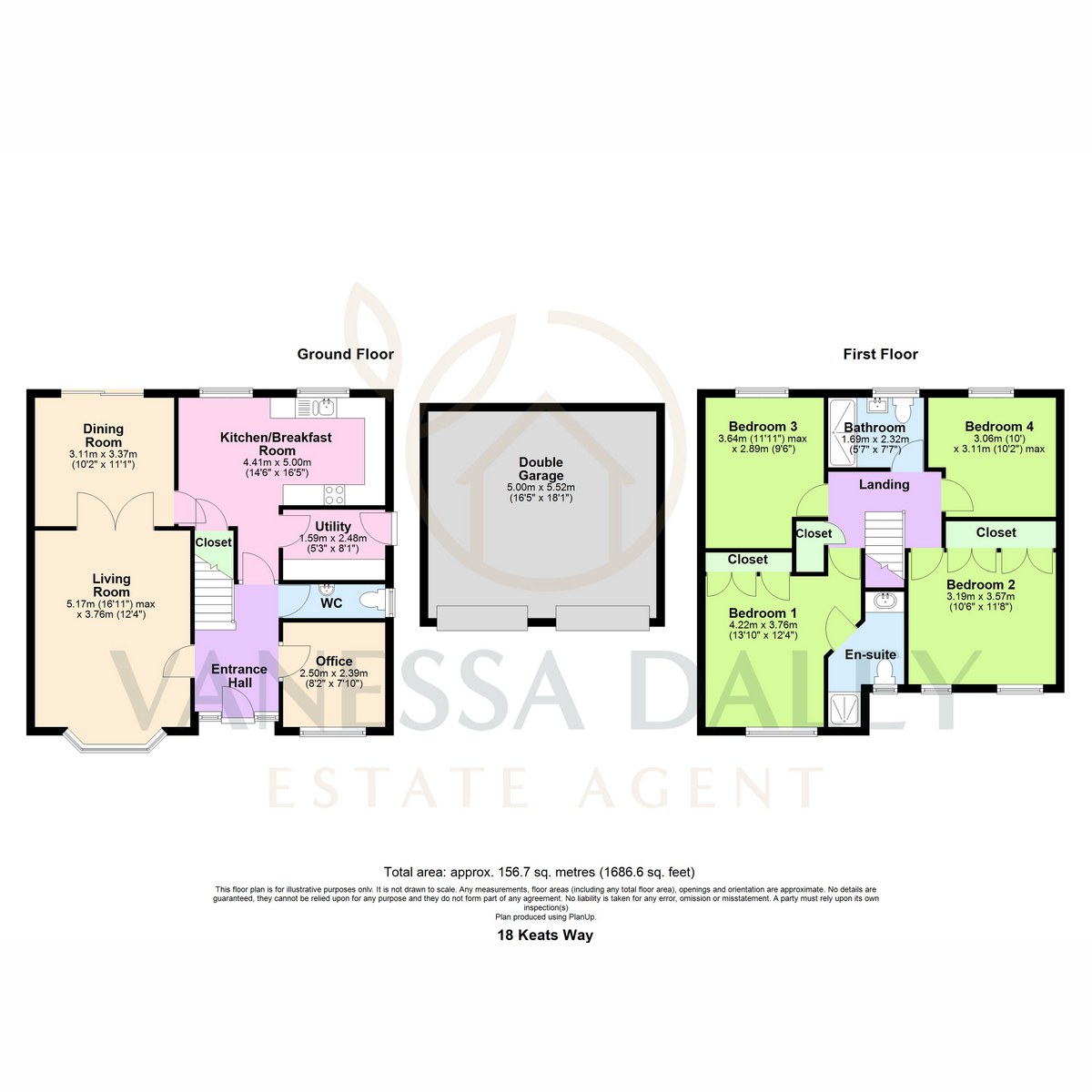 18, Keats Way, Preston floorplan