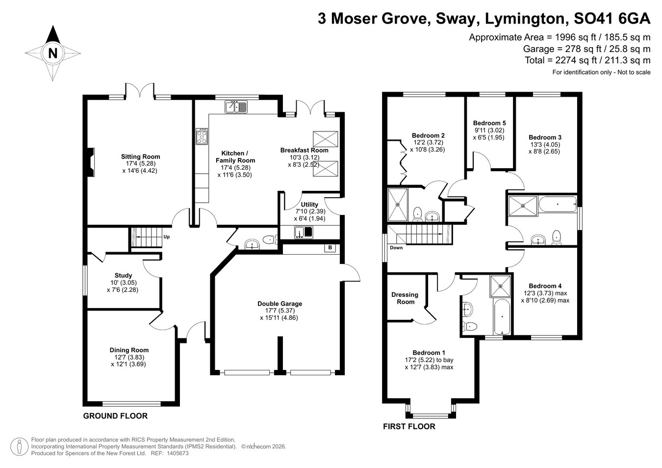 3, Moser Grove, Lymington floorplan