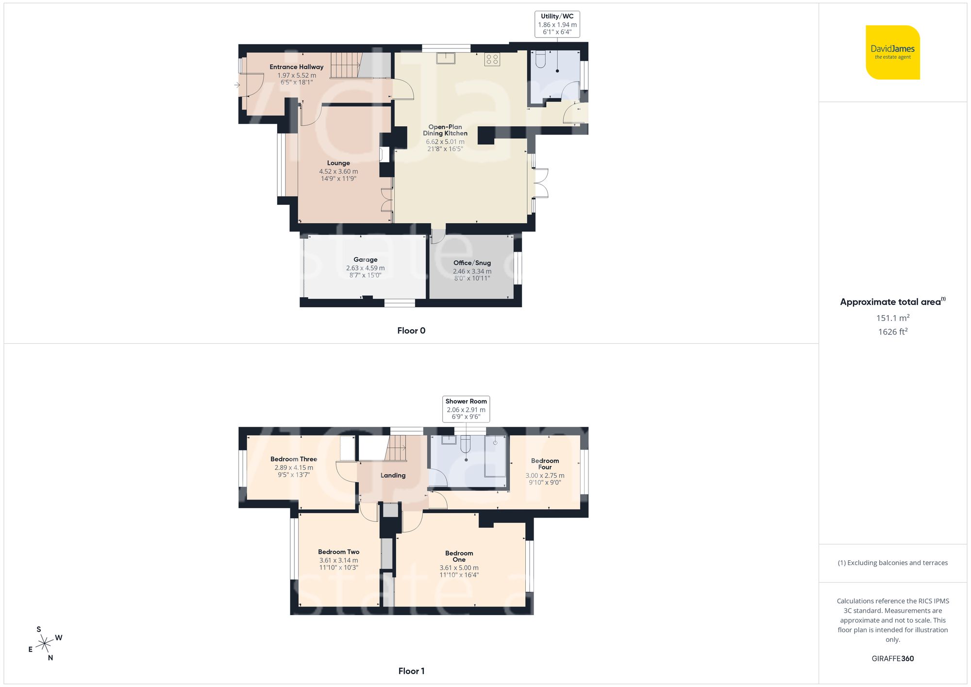 1 Moor Road, Nottingham floorplan