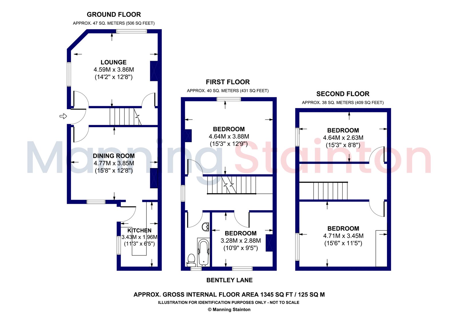 60, Bentley Lane, West Yorkshire floorplan