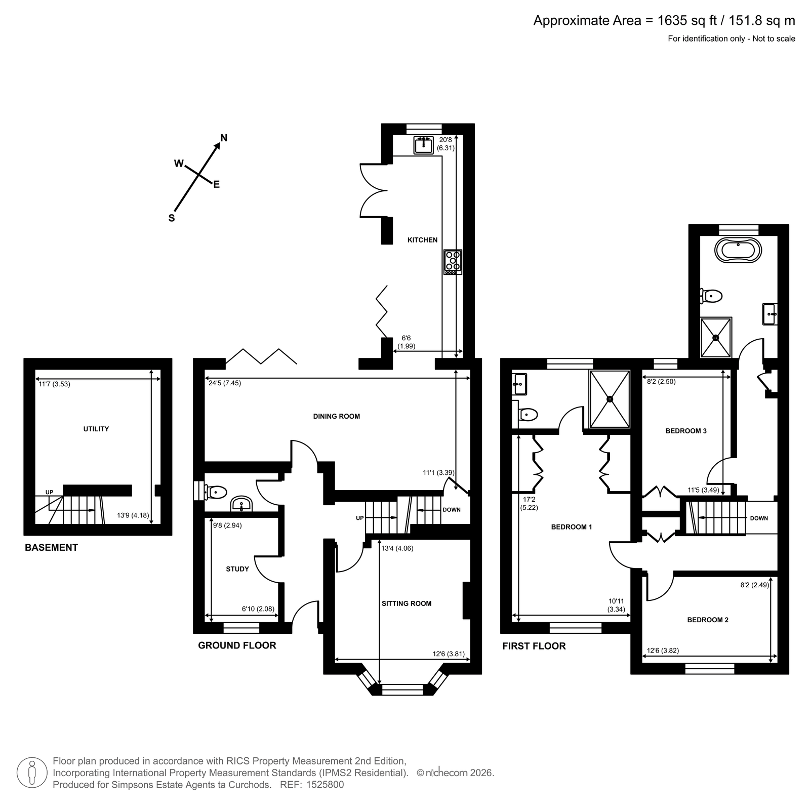 28, Church Walk, Thames Ditton floorplan