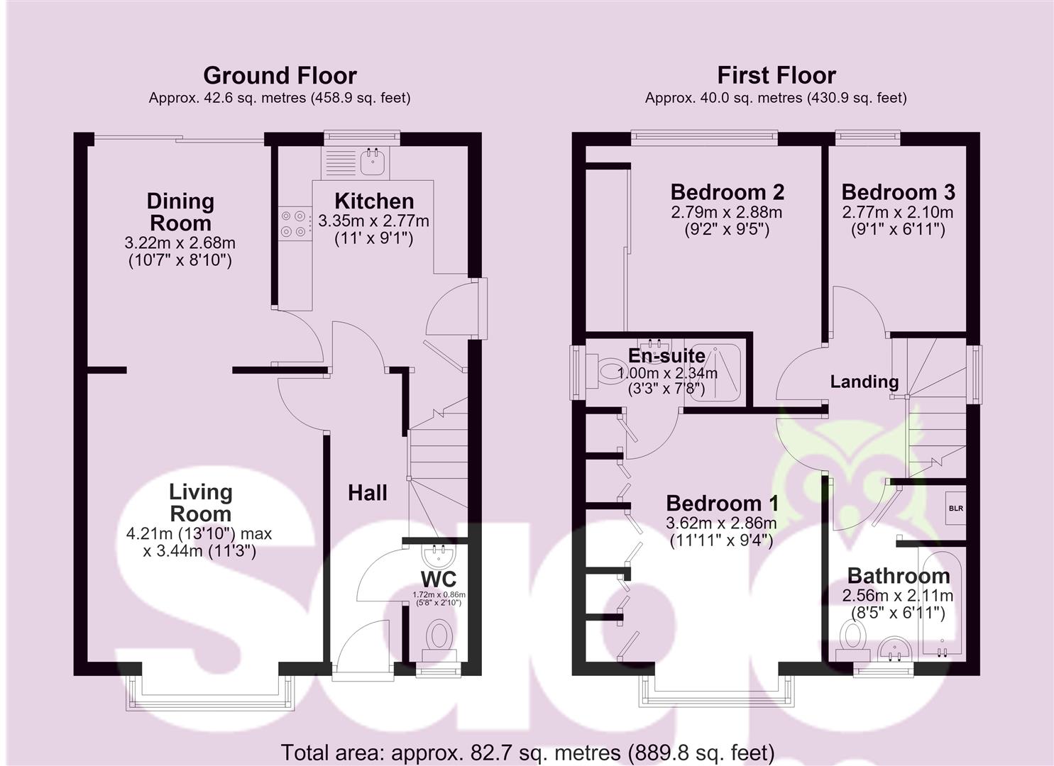 8, Laburnum Drive, Cwmbran floorplan