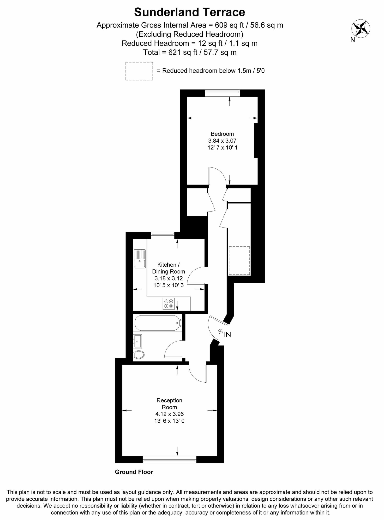 15b, Sunderland Terrace, London floorplan