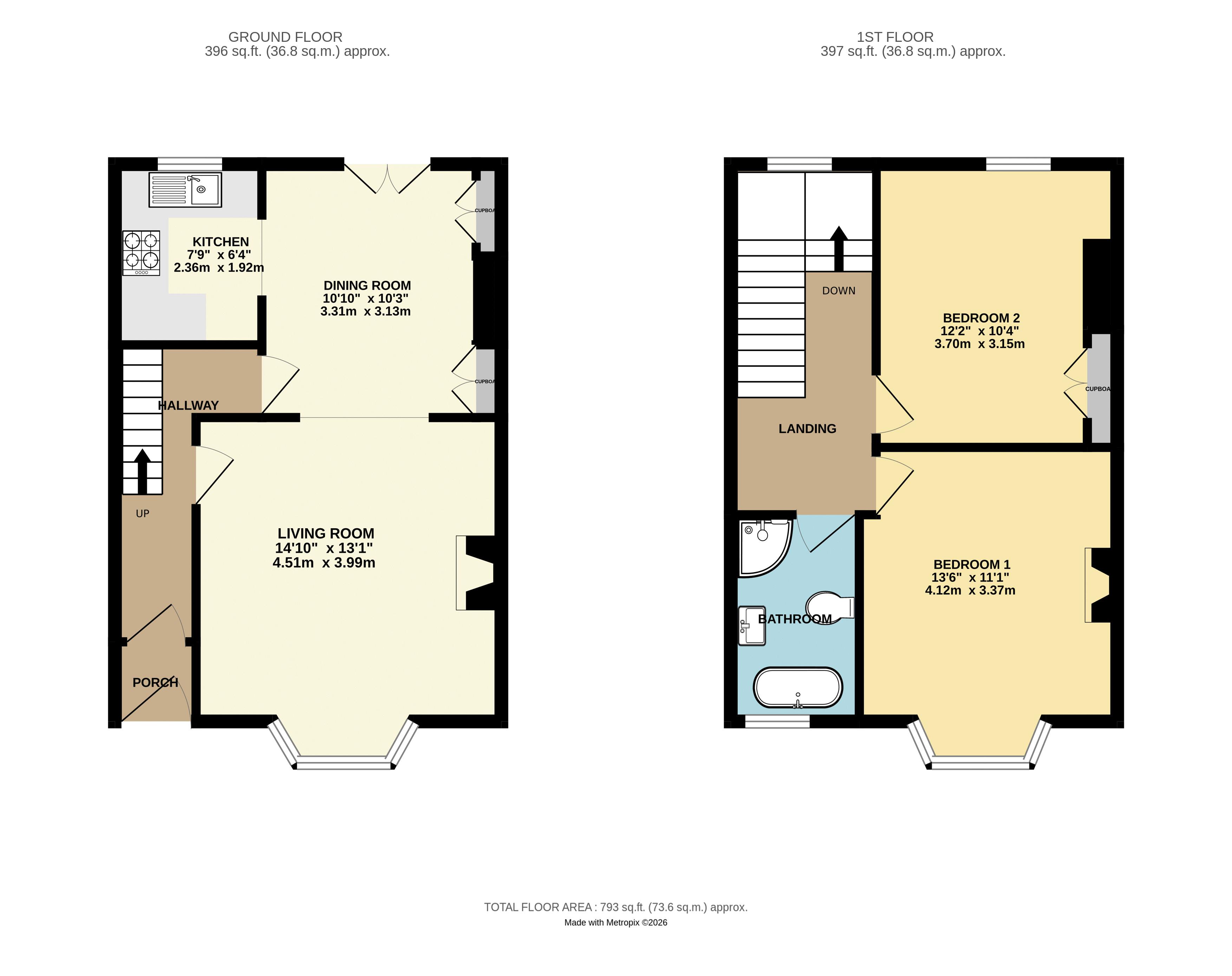 21, Durham Avenue, Plymouth floorplan