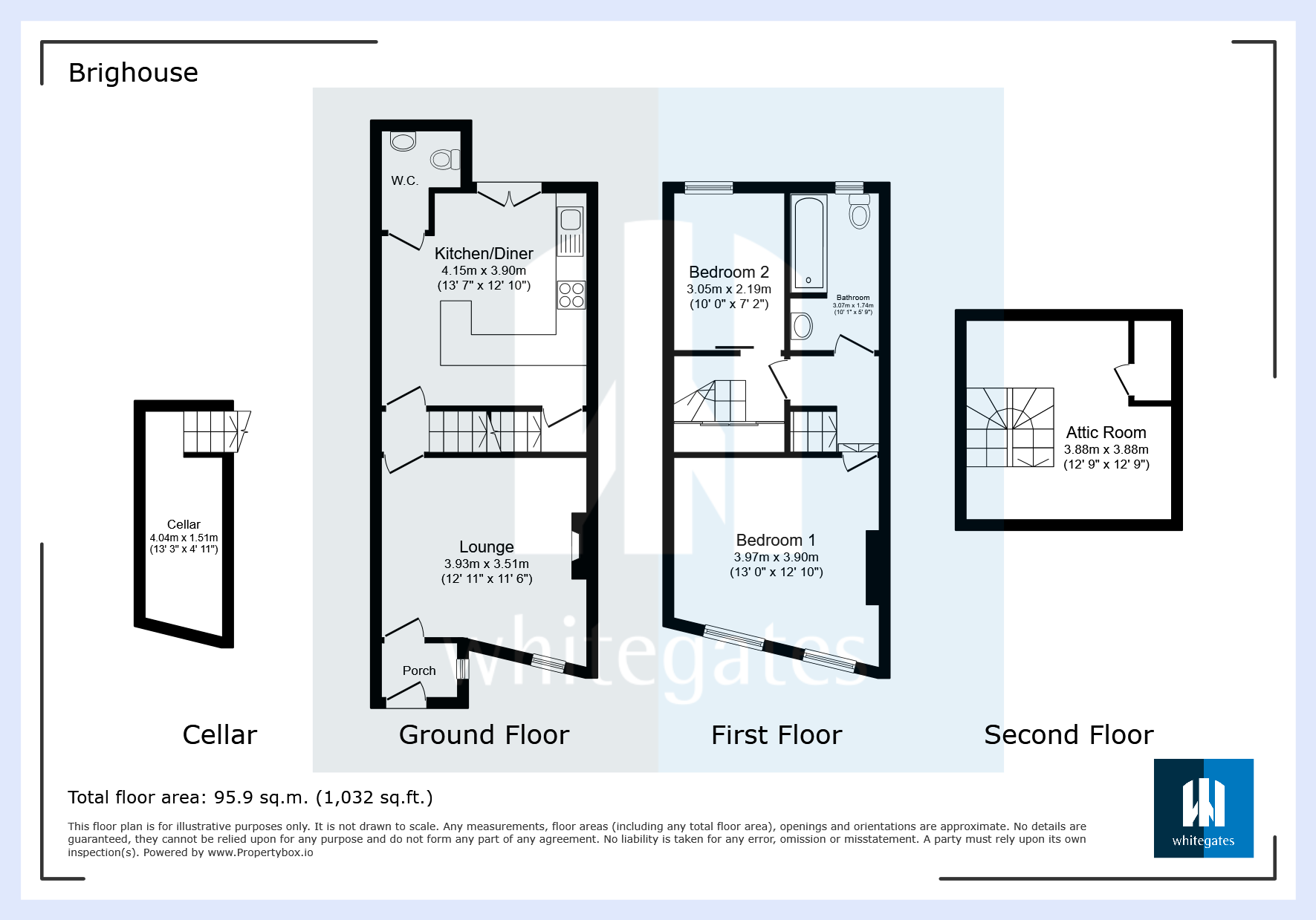 118, Lightcliffe Road, Brighouse floorplan