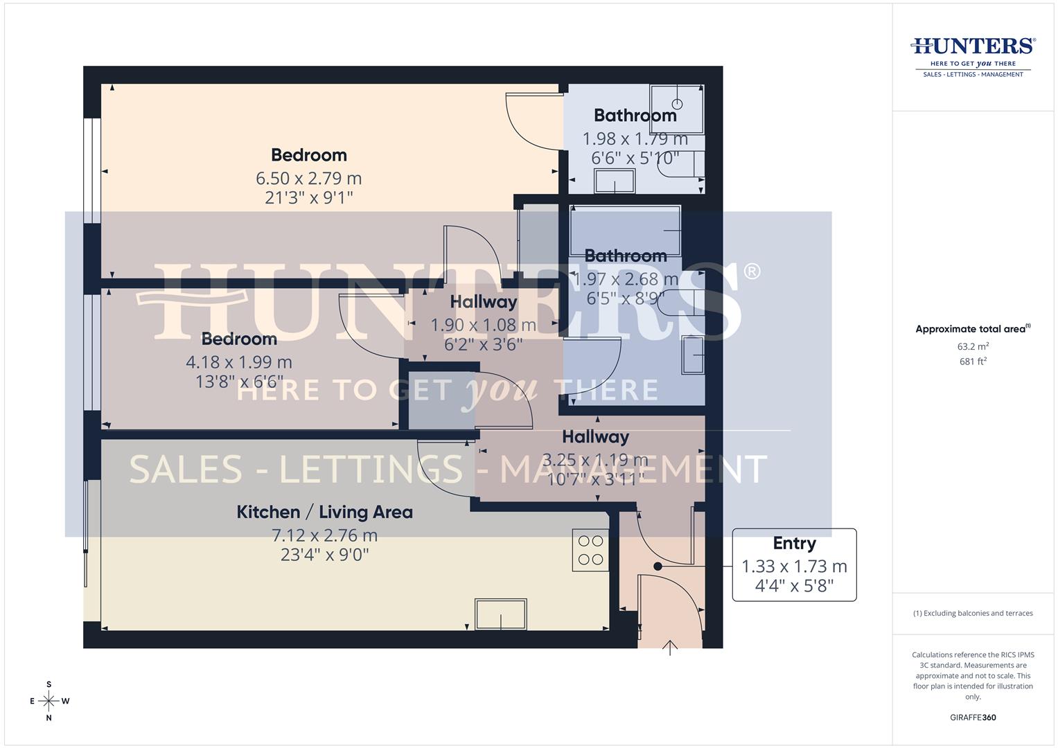 9 Alnwick House, Mindrum Terrace, North Shields floorplan