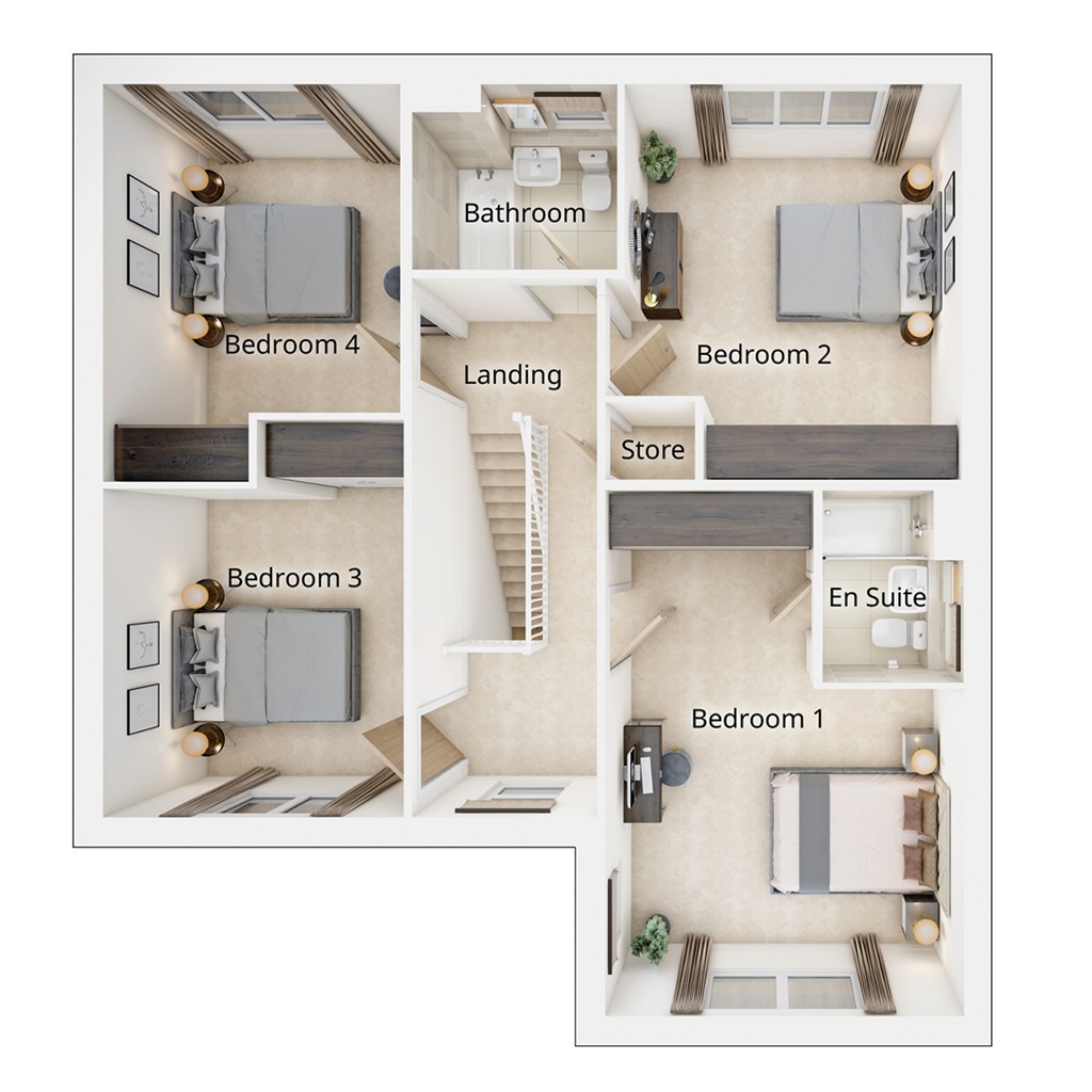 The Kitham - Plot 83, Pentland Gardens, Off Reeforts Avenue, Bilston floorplan