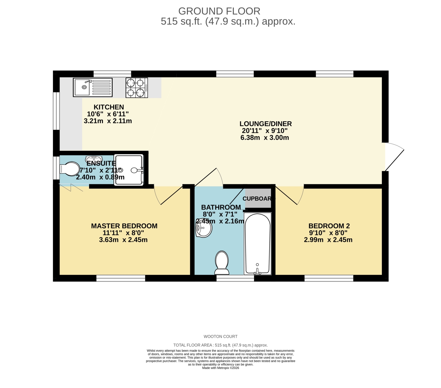 2, Wooton Court, Milton Keynes floorplan