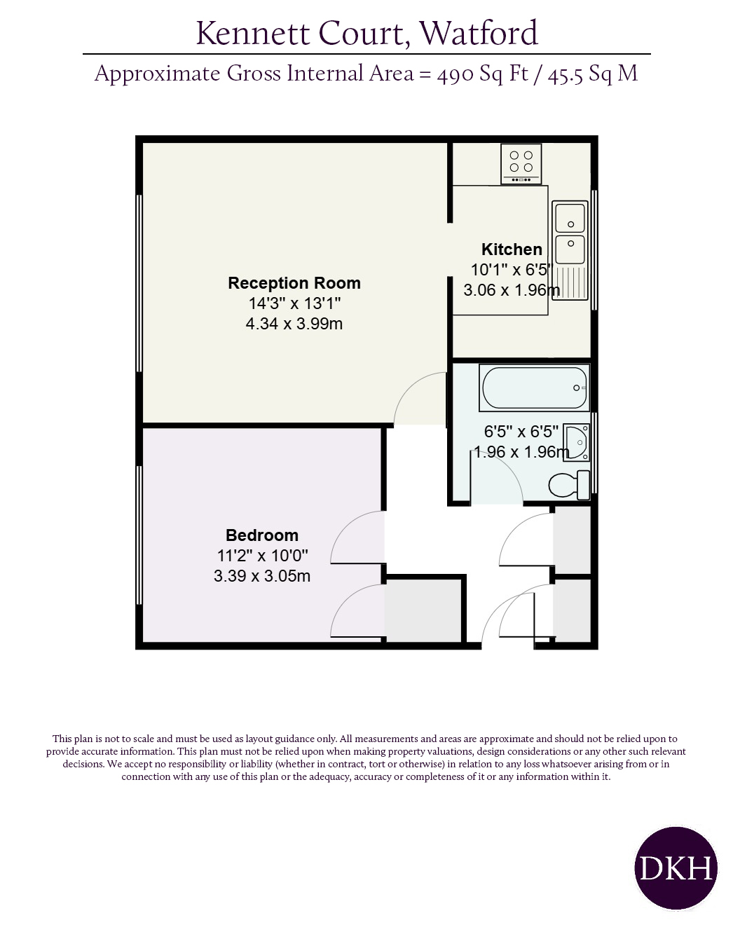 Flat 6, Kennett Court,, Whippendell Road, Hertfordshire floorplan