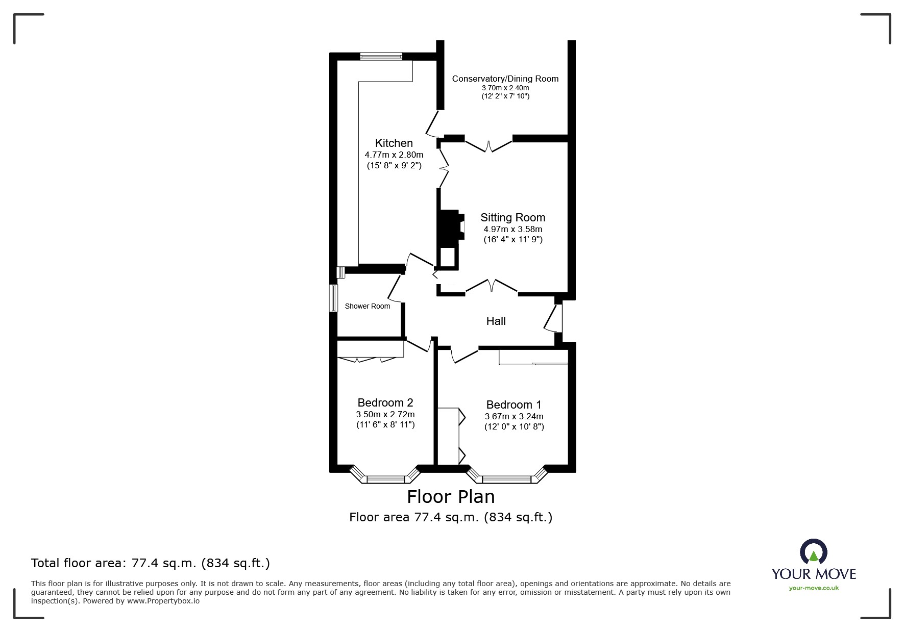 93, Whatton Road, Derby floorplan
