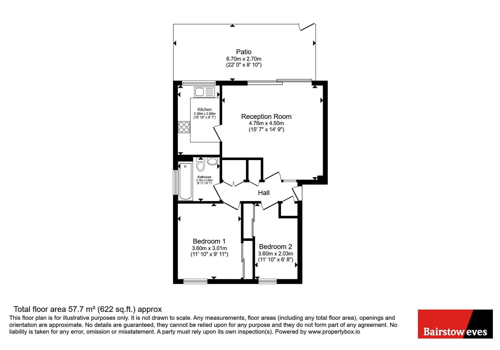Chichester Road, Croydon floorplan