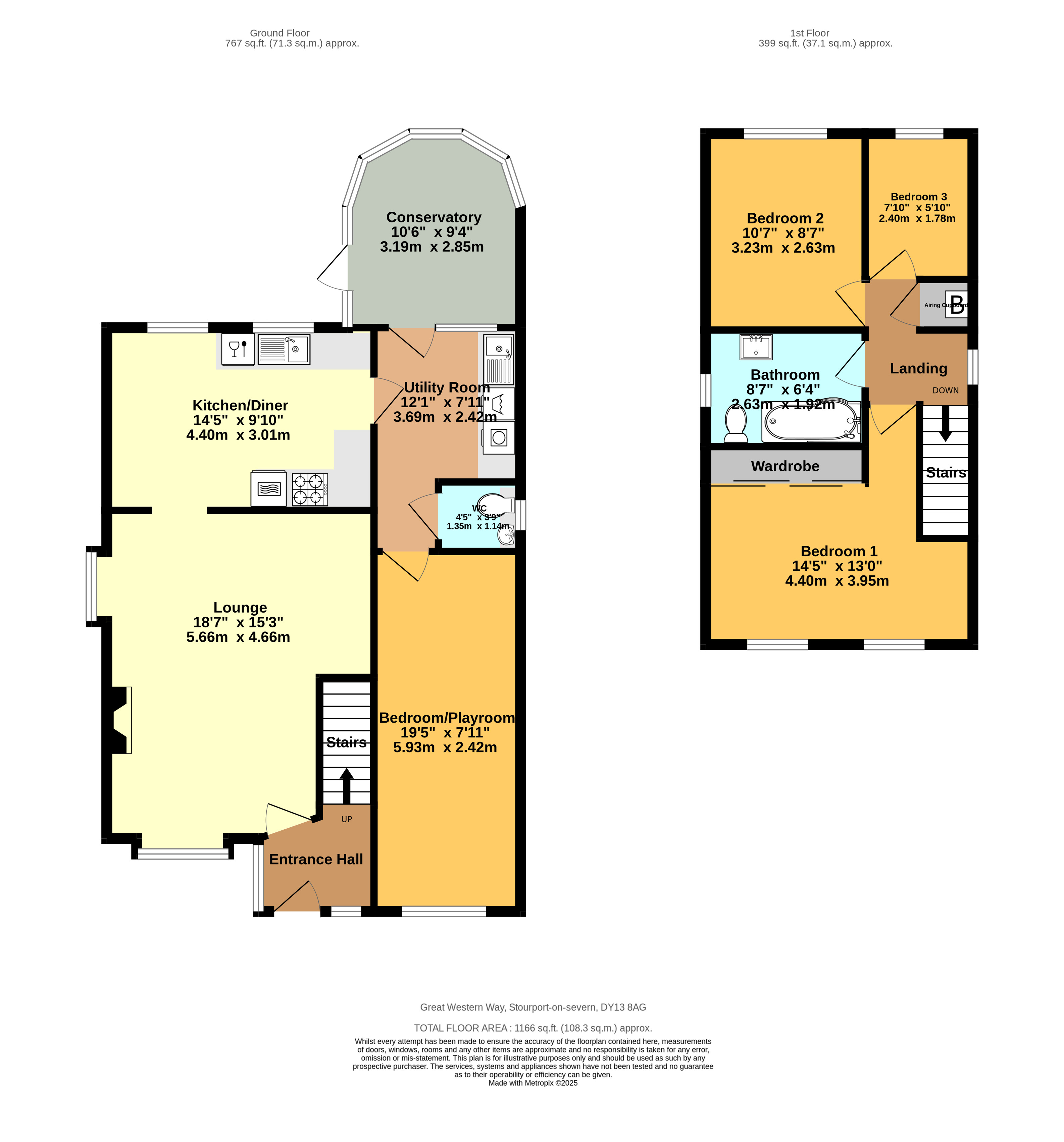 32, Great Western Way, Stourport-on-severn floorplan