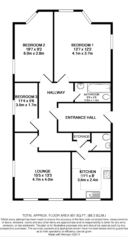 3 Bedrooms Flat to rent in Croydon Road, London SE20