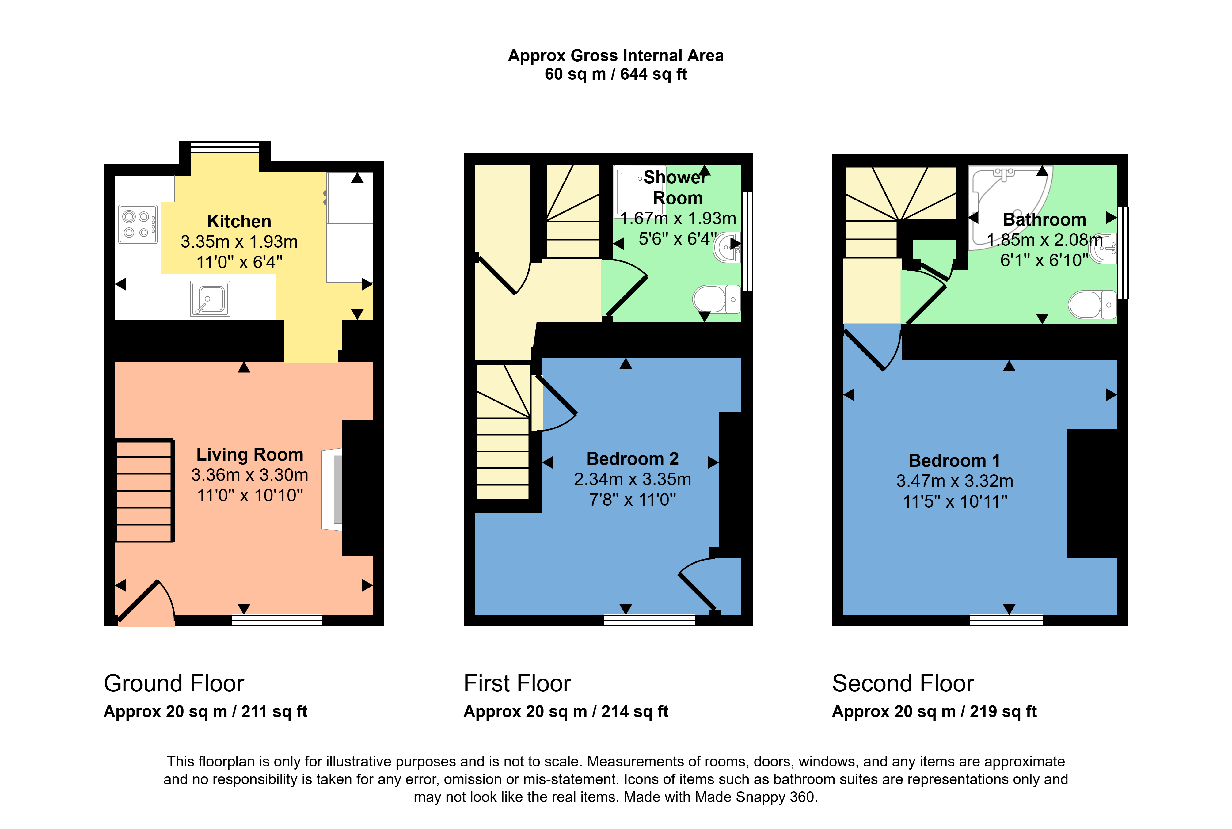 1, Crawford Cottages, Stratton floorplan