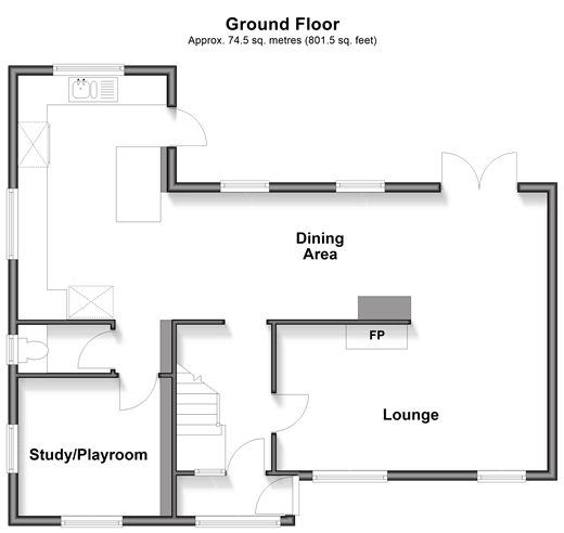 Felday Houses Holmbury St. Mary, Dorking floorplan