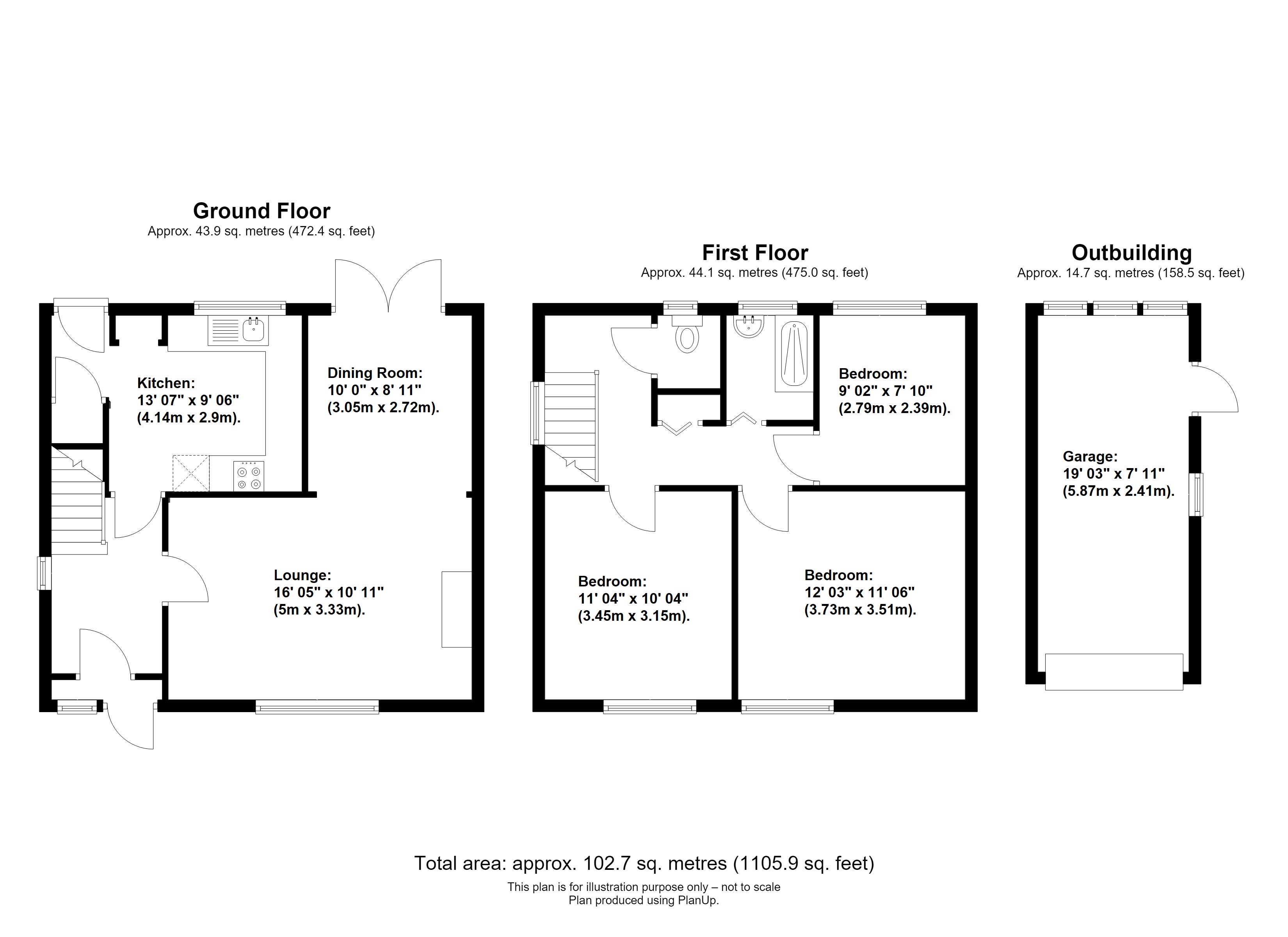 102, Cloonmore Avenue, Orpington floorplan
