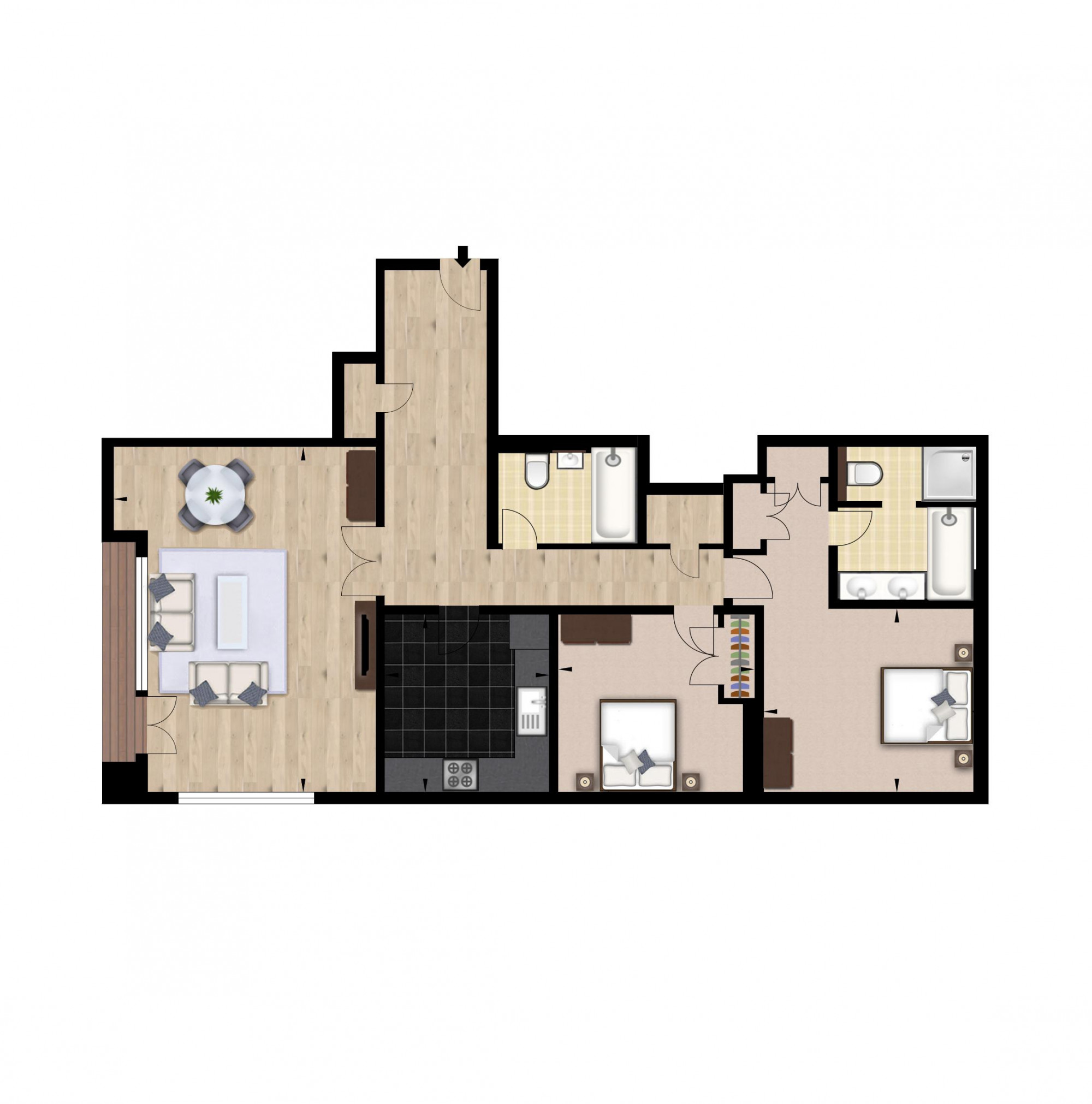 Apartment 53, 39, Westferry Circus, Canary Wharf floorplan