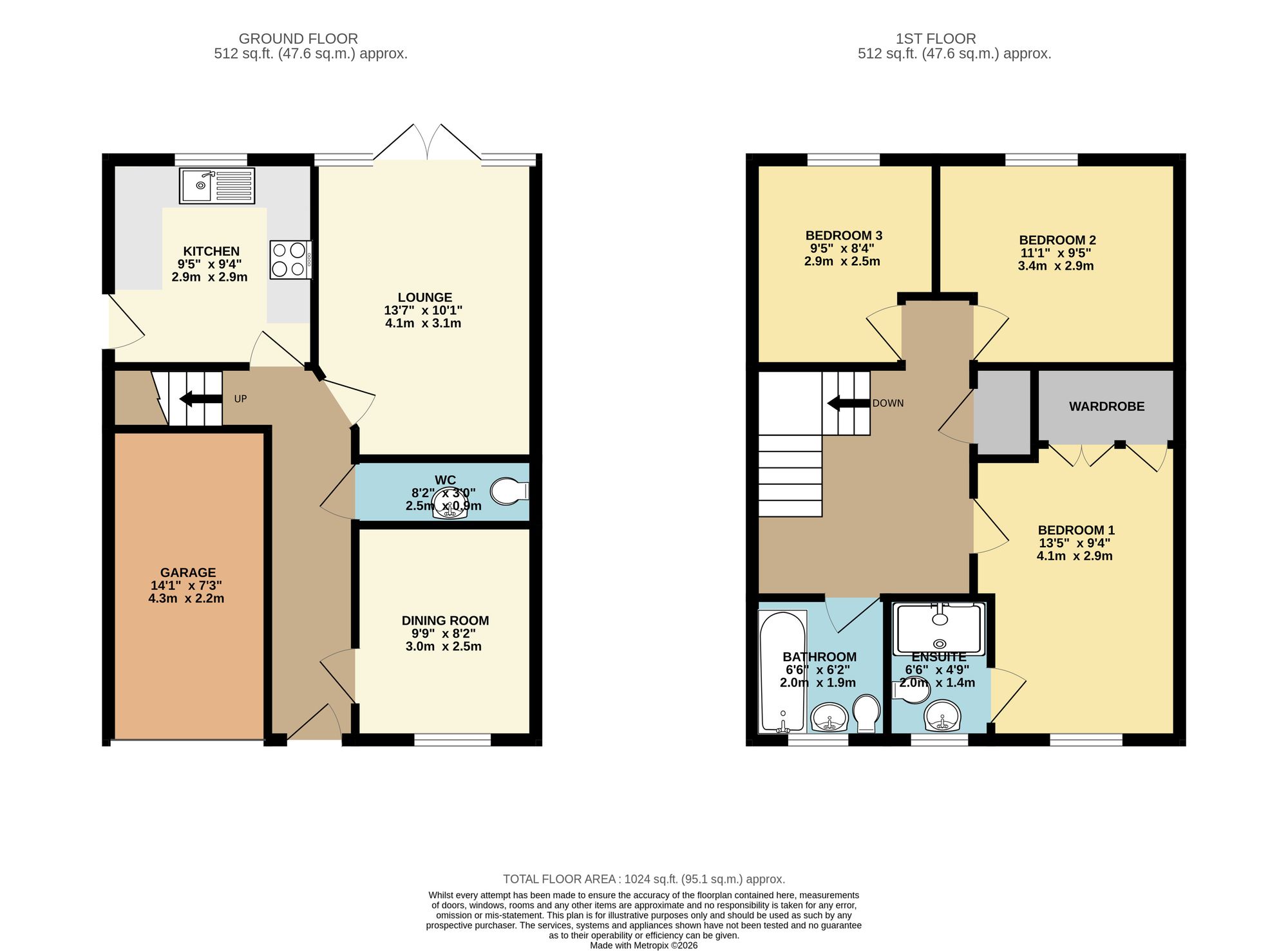 5 Blackbird Avenue, Knaresborough floorplan