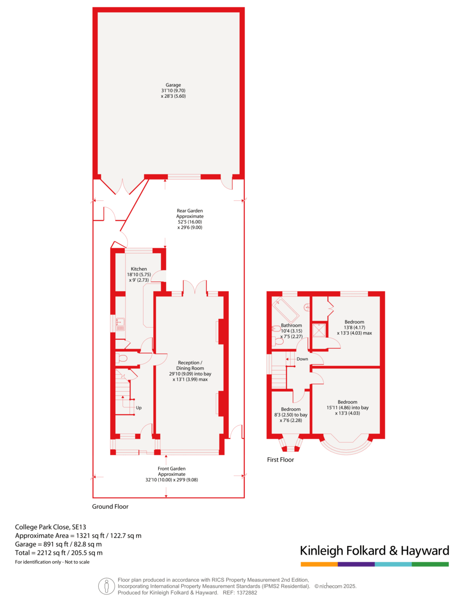 95, College Park Close, London floorplan