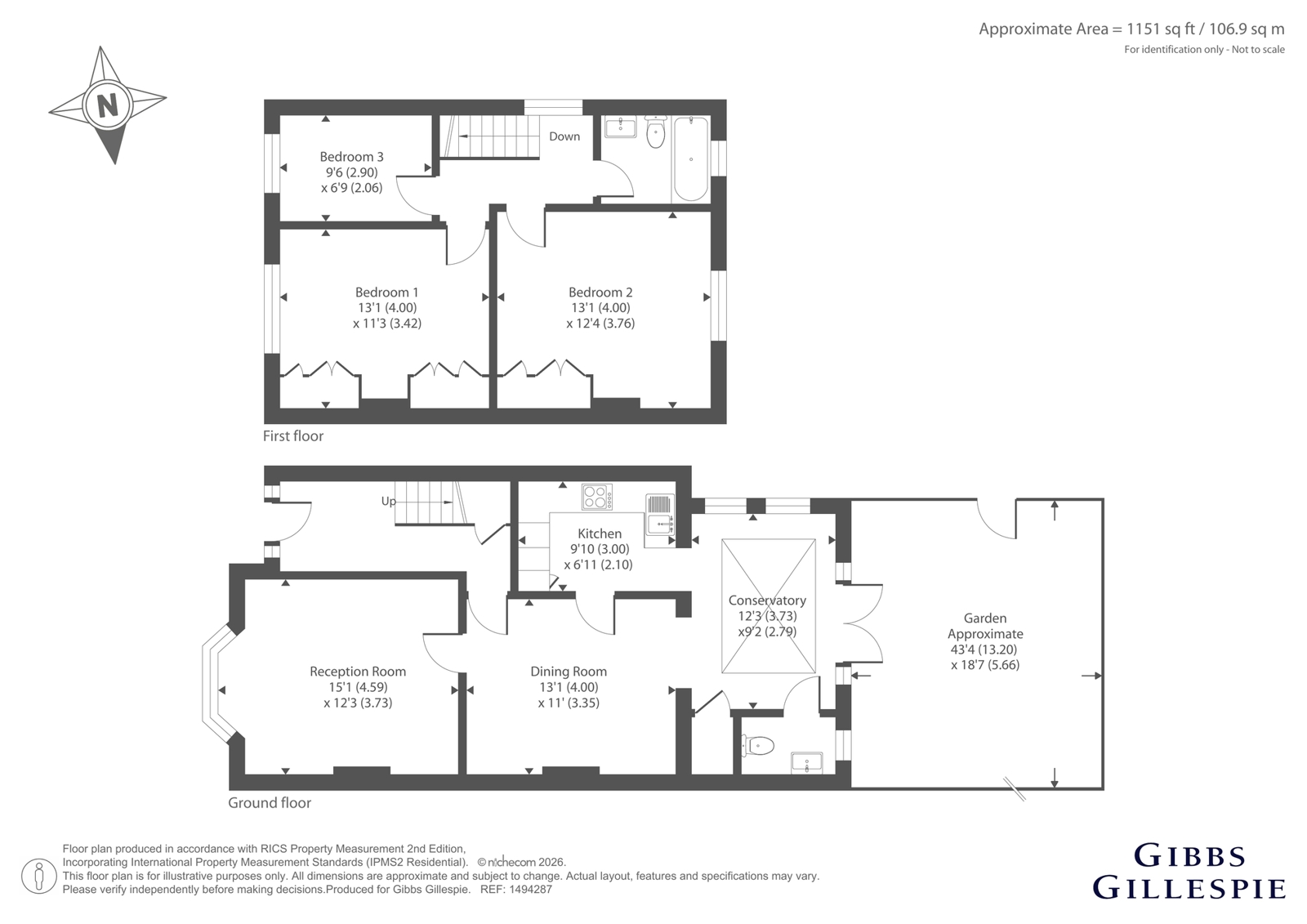 85, Hilliard Road, Northwood floorplan