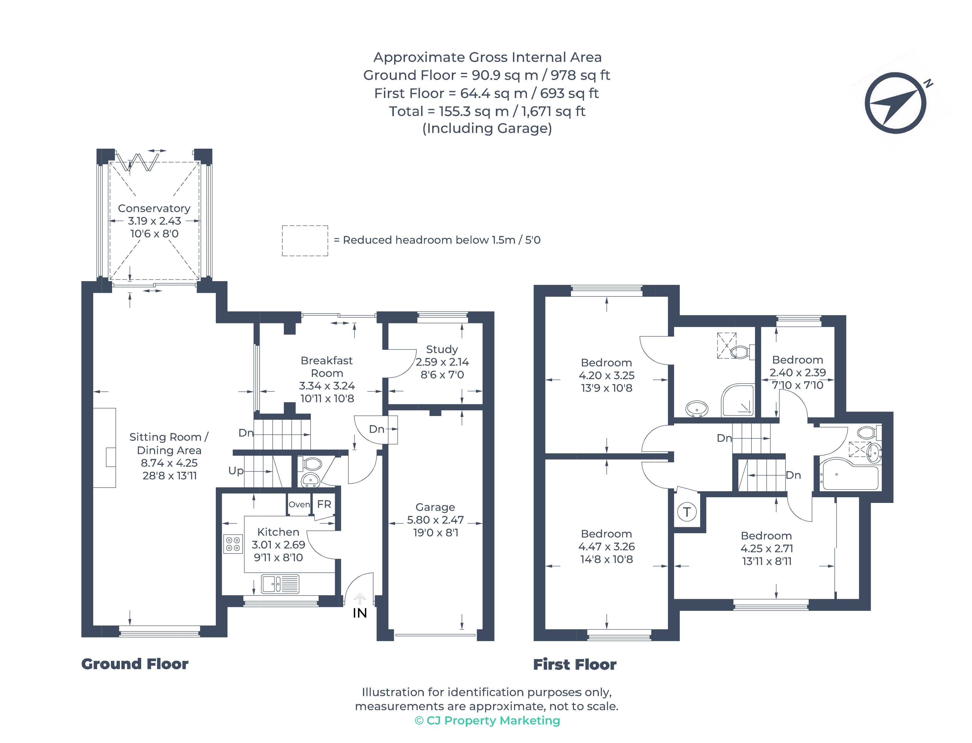 Chestnuts,, 22A Hall Park Hill, Hertfordshire floorplan