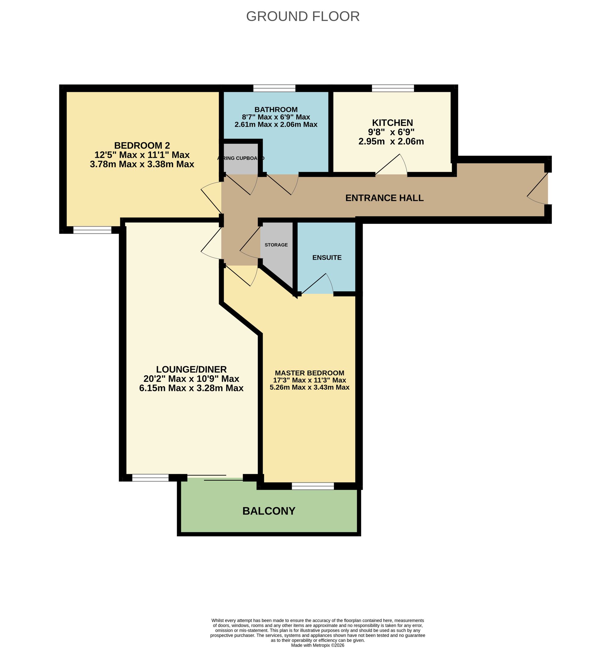 Flat 11 Riverside Court, 4 Quayside Road, Bitterne Manor, Southampton floorplan