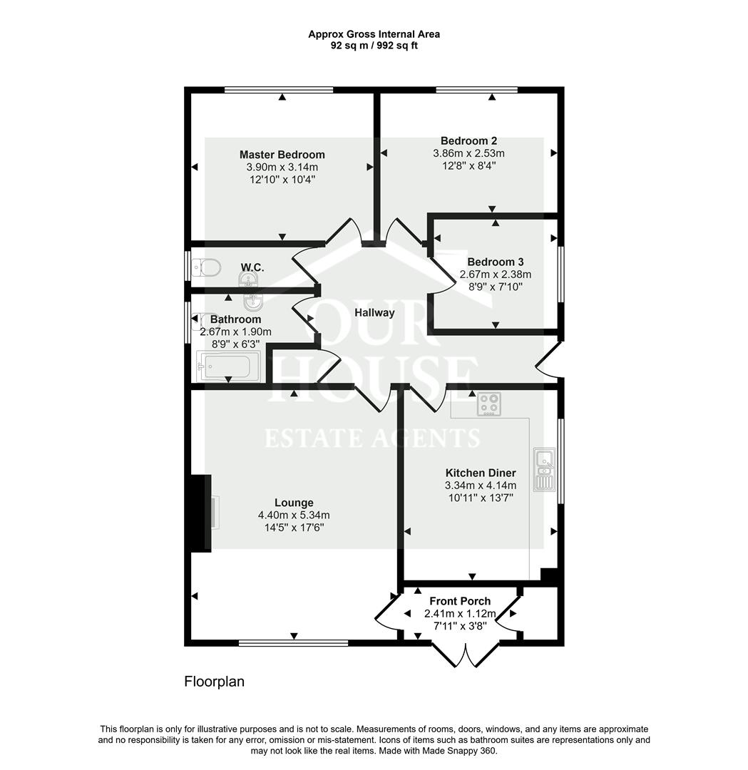 12, Mill Lane, Withernwick floorplan