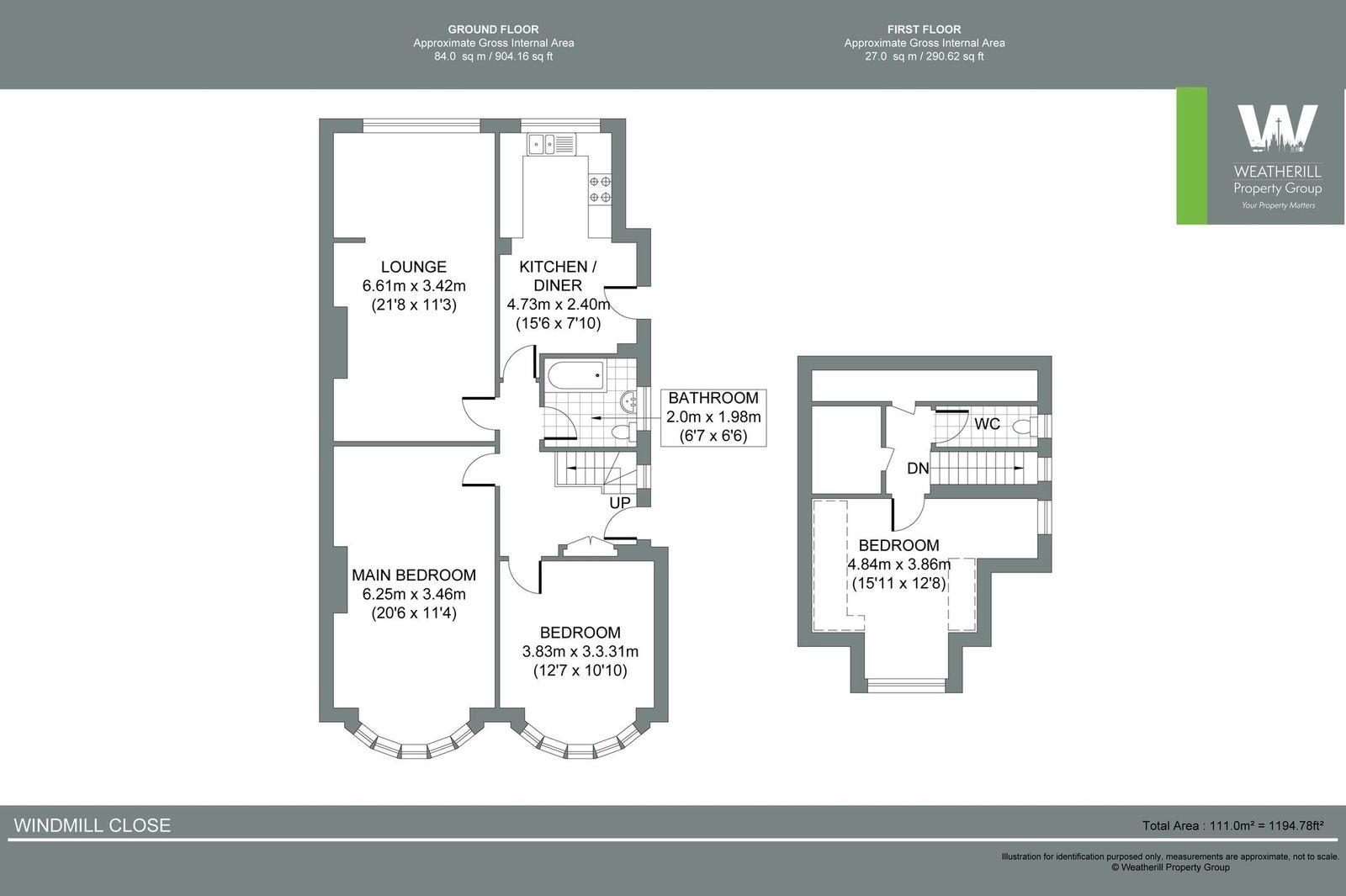 16, Windmill Close, Hove floorplan