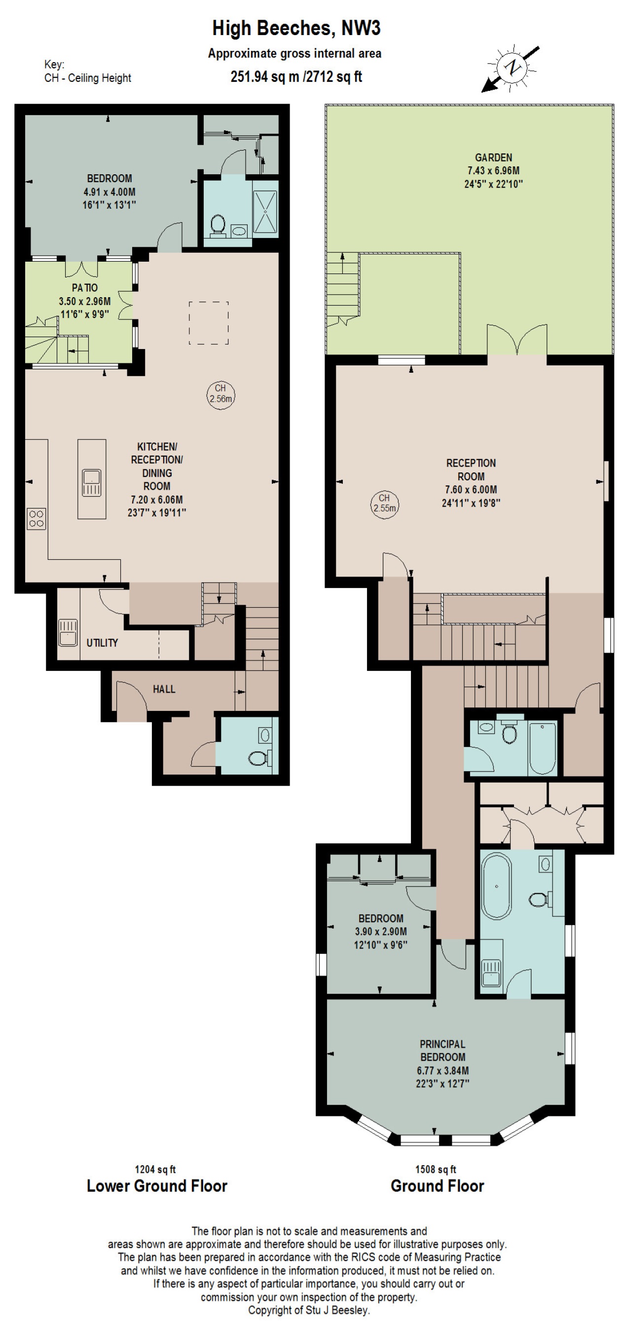 2,, High Beeches, Hampstead floorplan