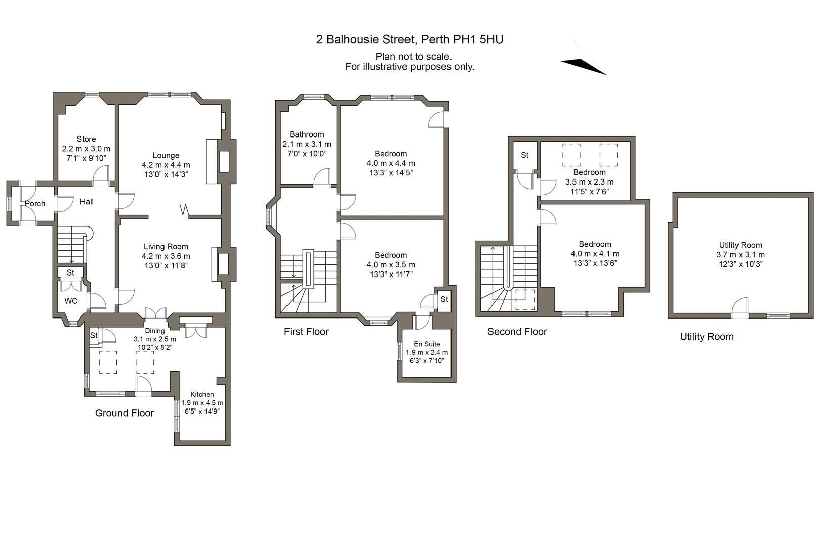 Balhousie Street, Perth PH1, 4 bedroom semidetached house for sale