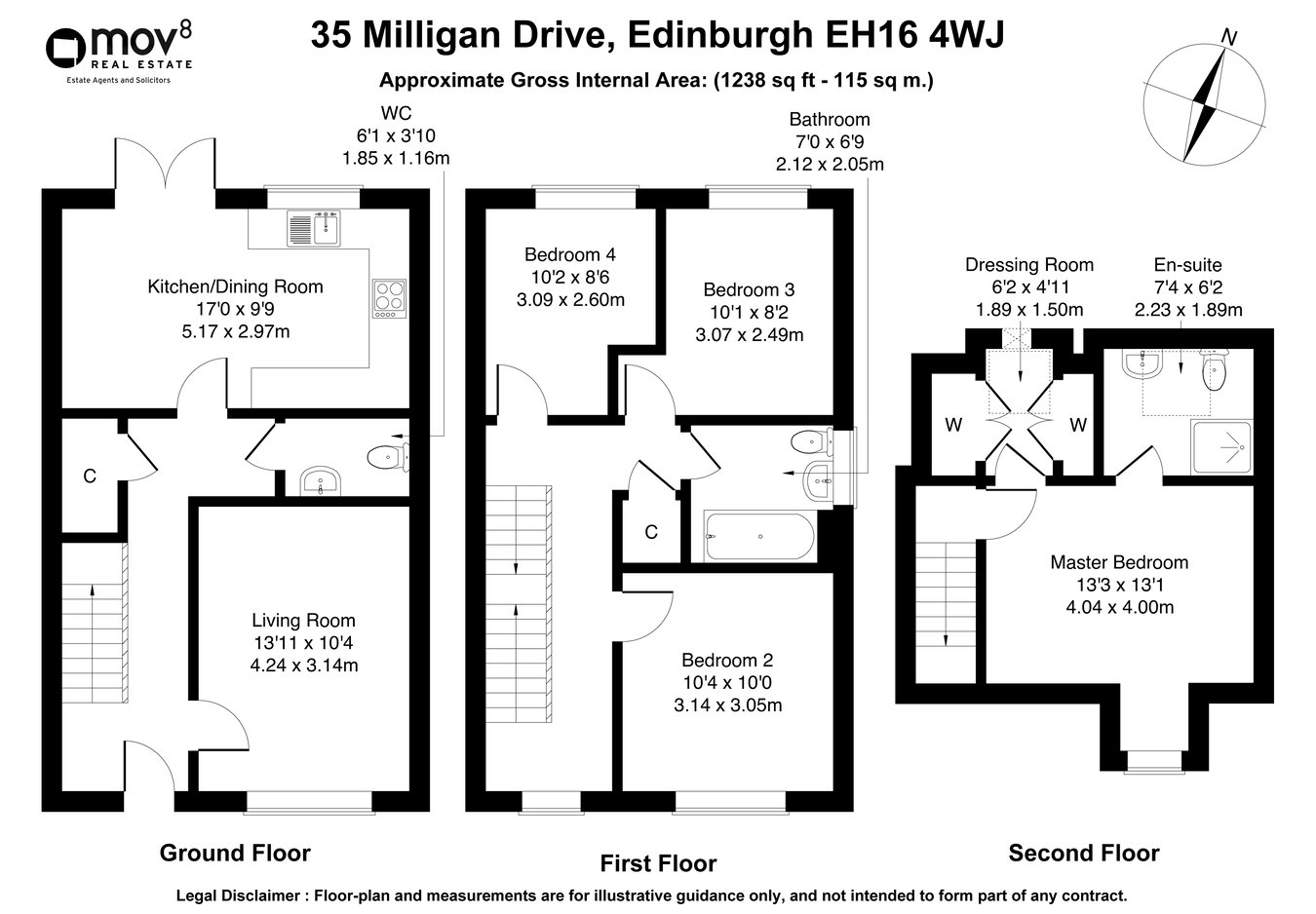 35, Milligan Drive, Edinburgh floorplan