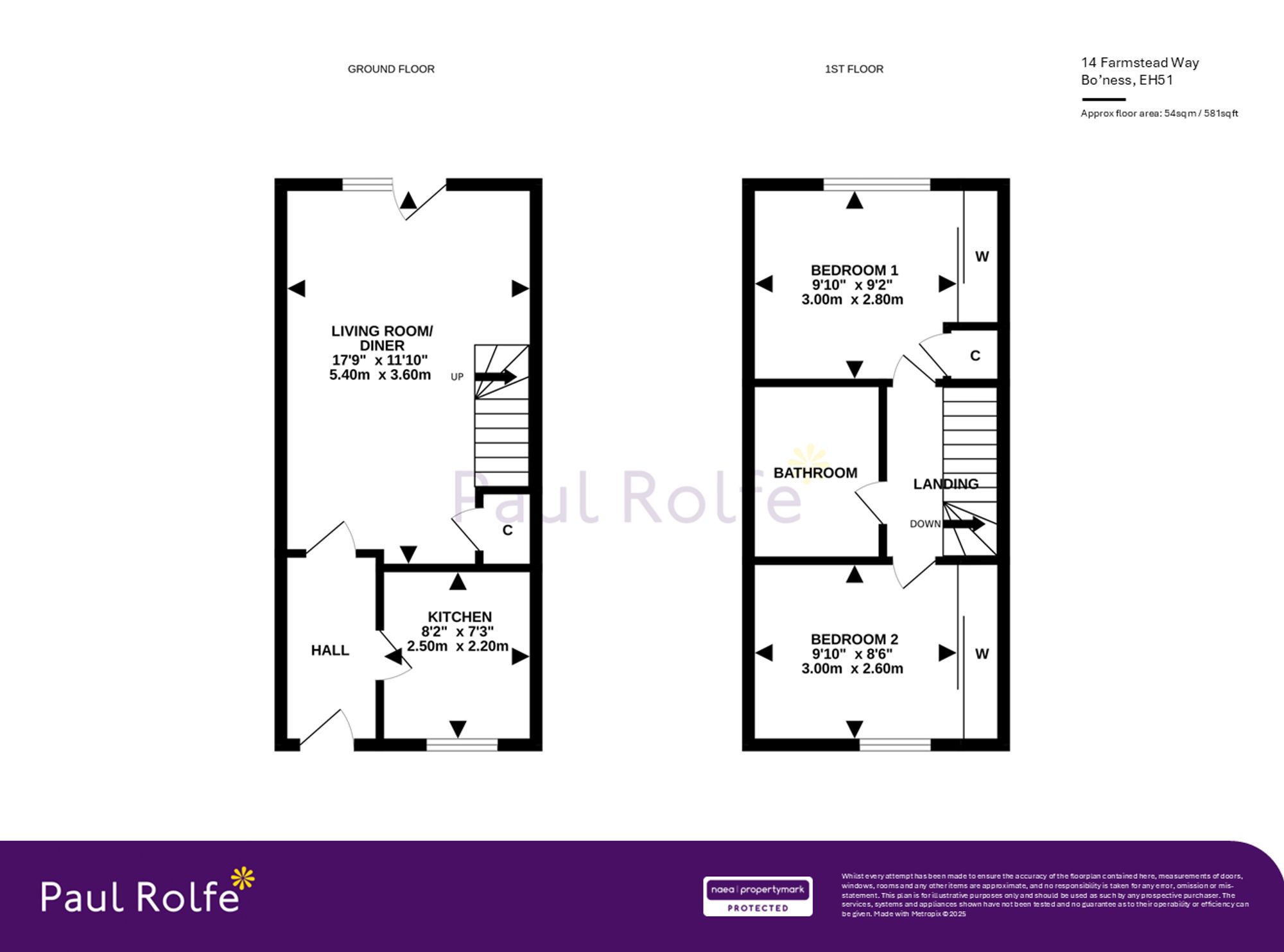 14 Farmstead Way, Bo'ness floorplan