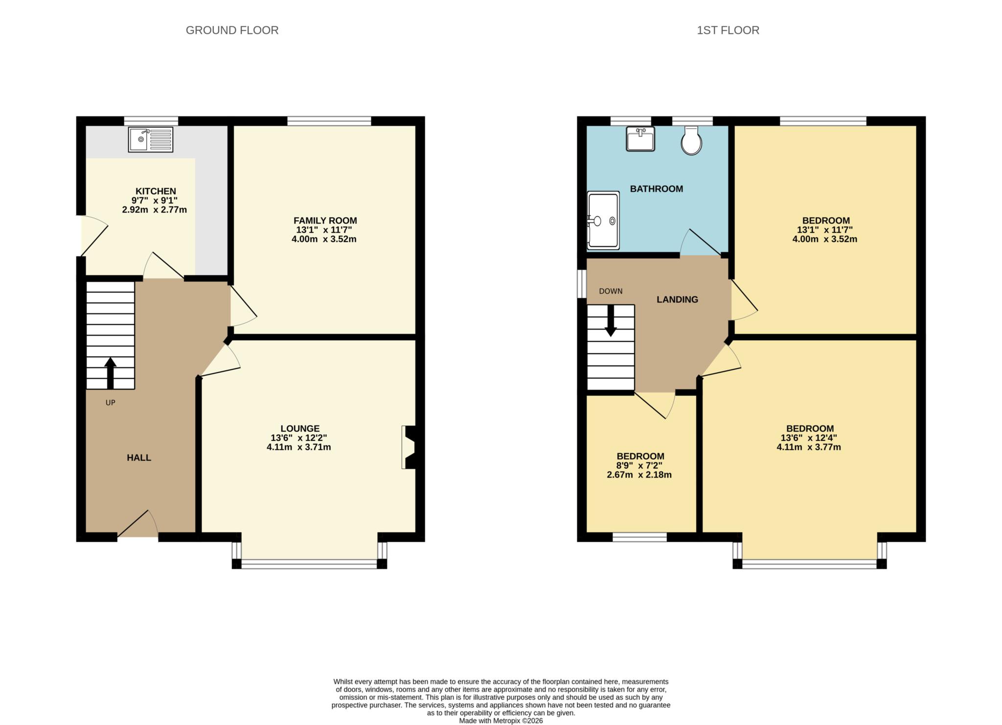 1, Leeside Close, Liverpool floorplan