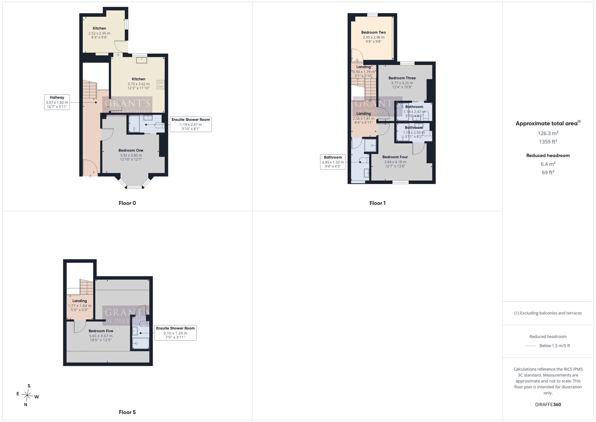 6 Rockvale Villas - Bedroom 1, Matlock floorplan
