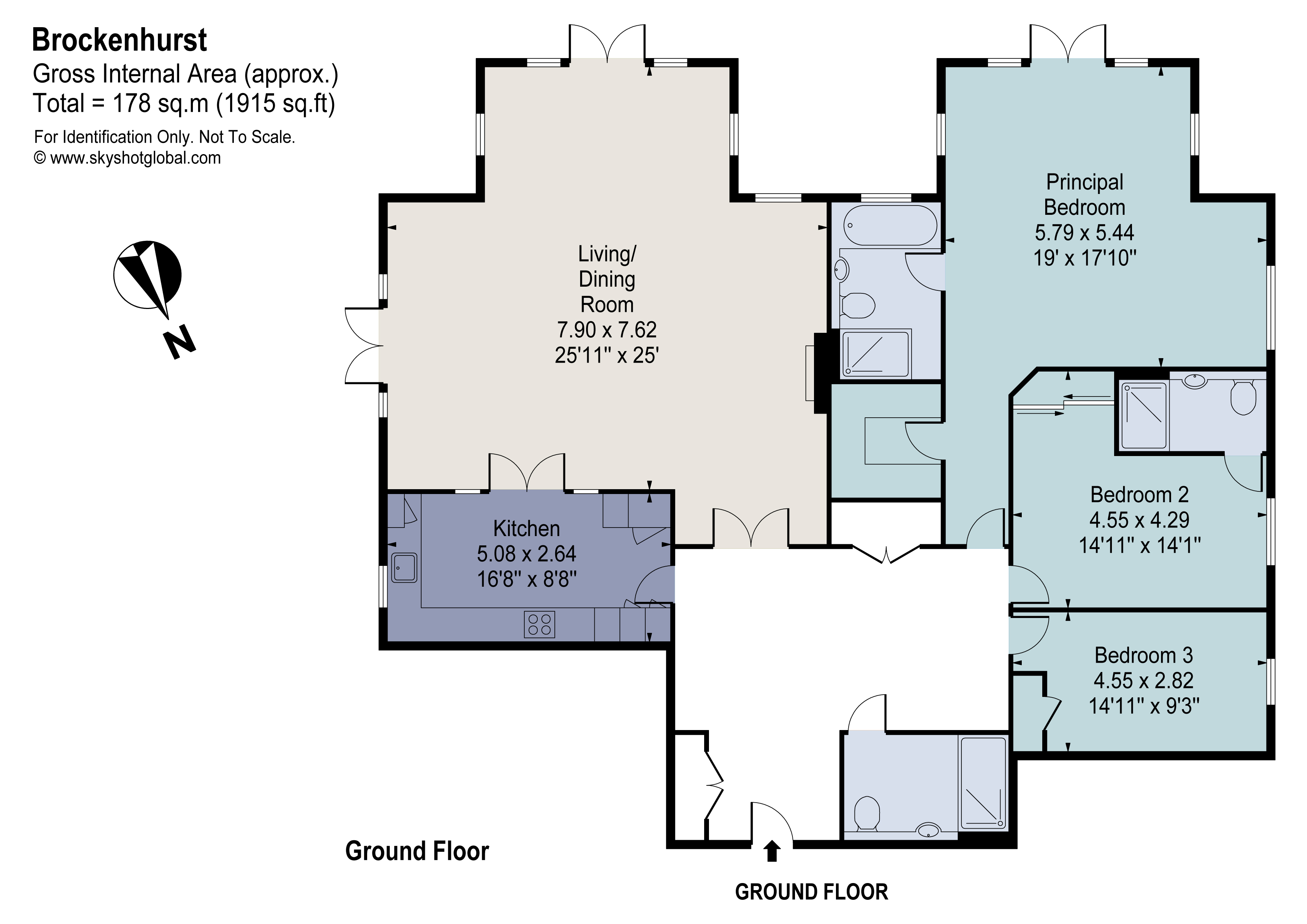 Apartment 3, Brockenhurst House,, Brockenhurst Road, Berkshire floorplan