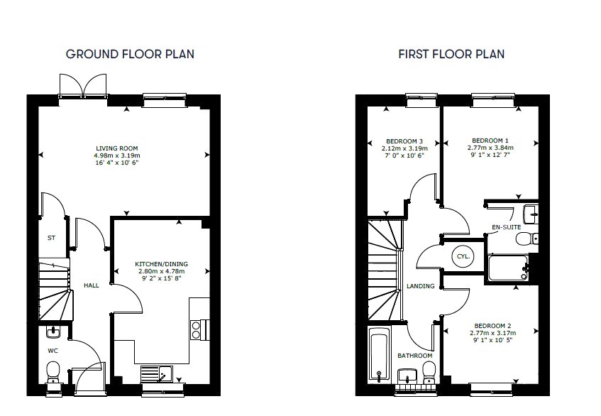 Plot 214, 24, East Hill Lane, Devon floorplan