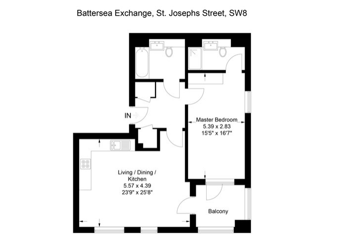 1 Bedrooms Flat to rent in 20 St Joseph's Street, London SW8